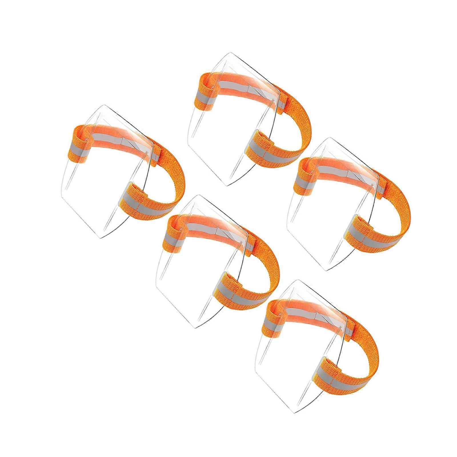 Adjustable Arm Badge Holder Armband Badge Holders for Workers 20Pcs Orange