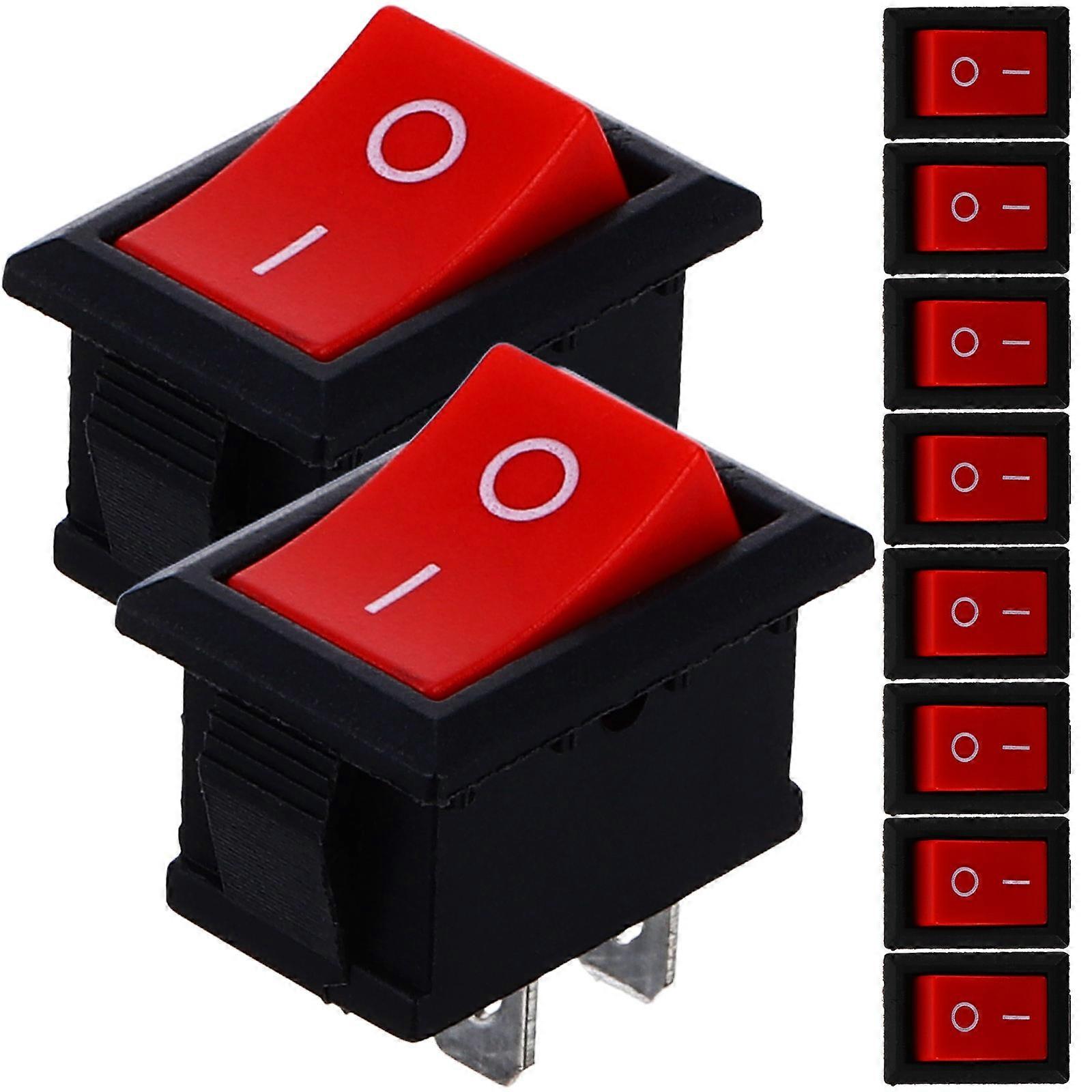 Emergency Stop Button 50 Pcs Mini Rocker Switch Boating 2.40X2.32X1.50CM -shaped Circuit Control Accessory