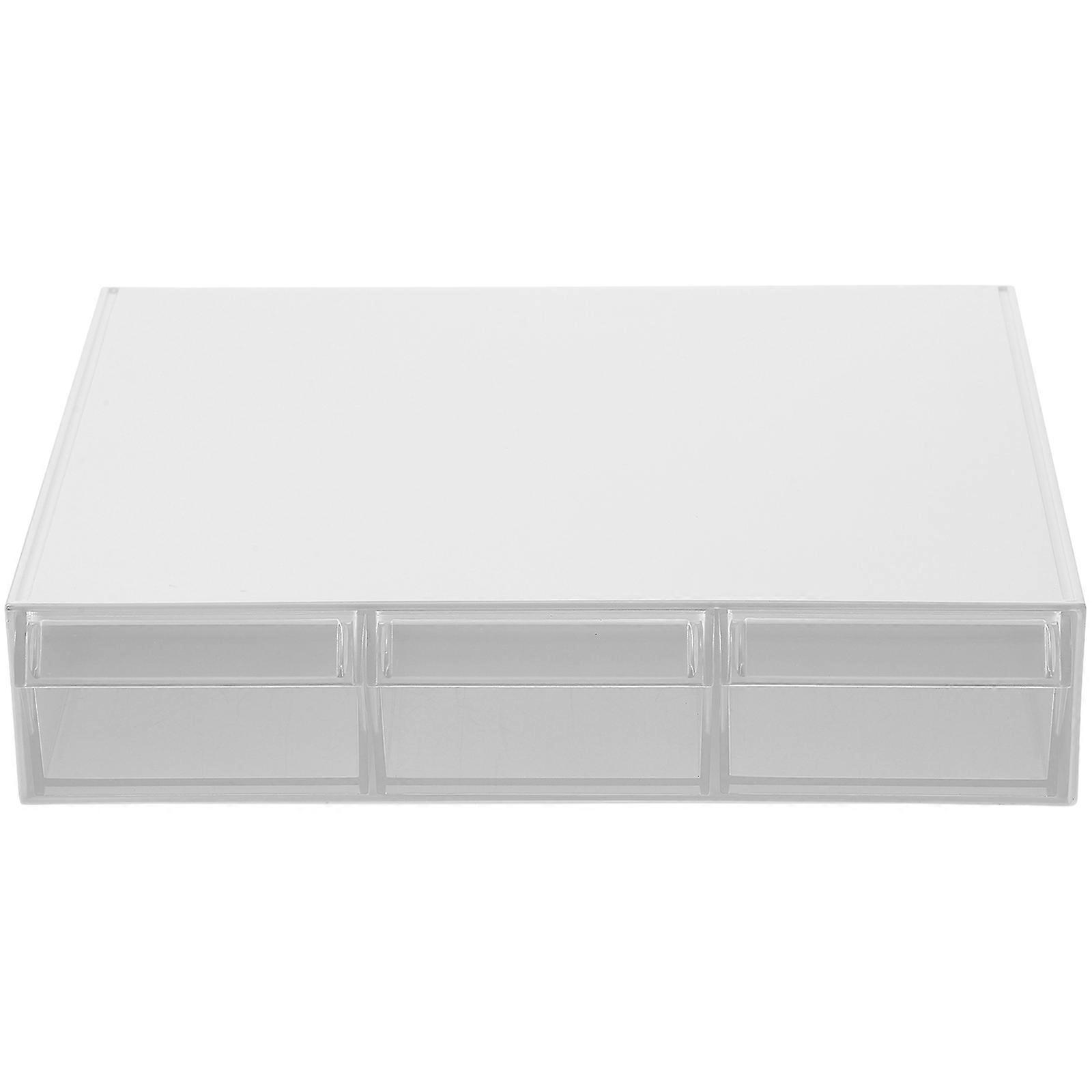 Desktop Drawers Organizer 2Pcs Stackable Design Perfect For Living Room And Office Organization And Storage Solutions