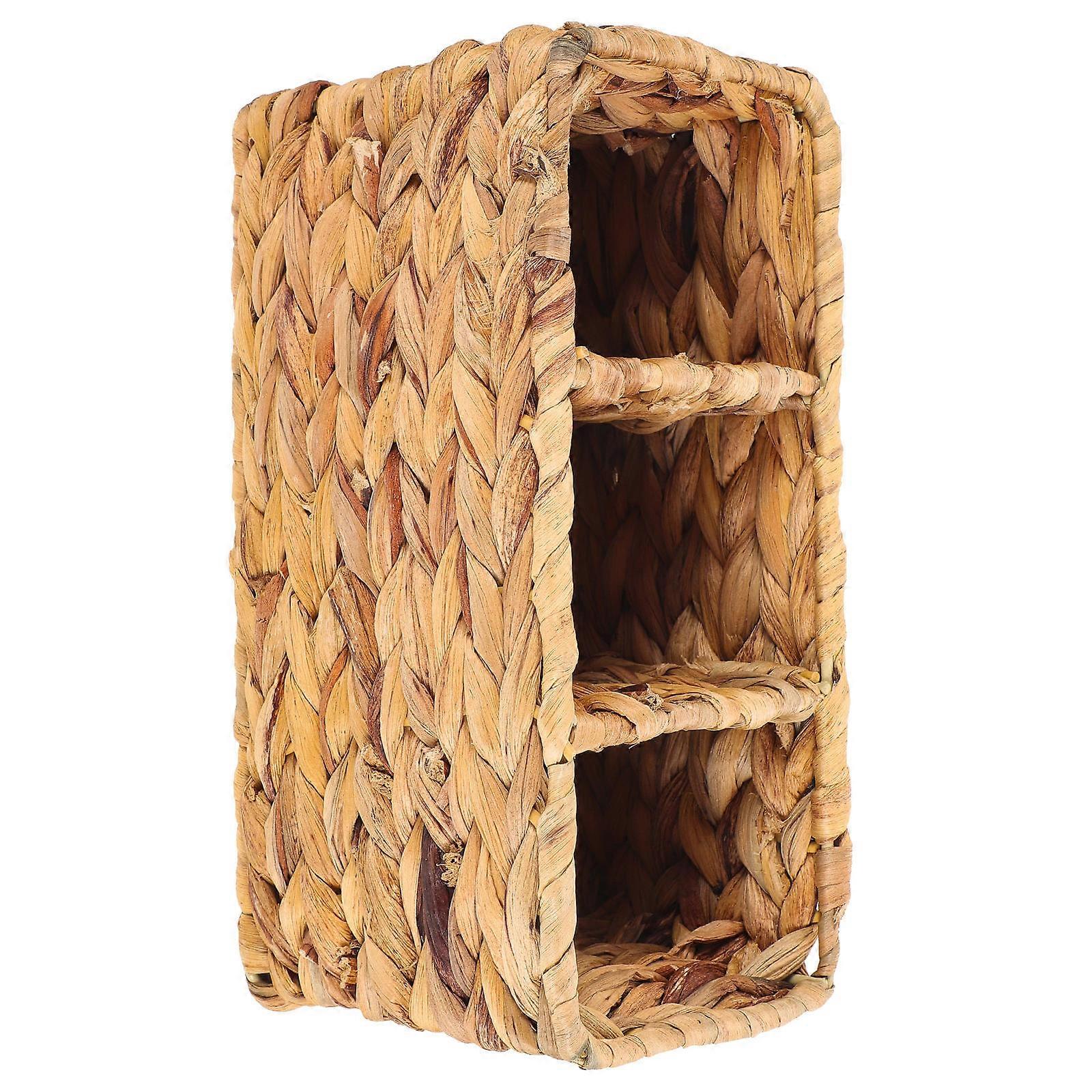 Woven Storage Organizer Basket for Home Decor with Brown