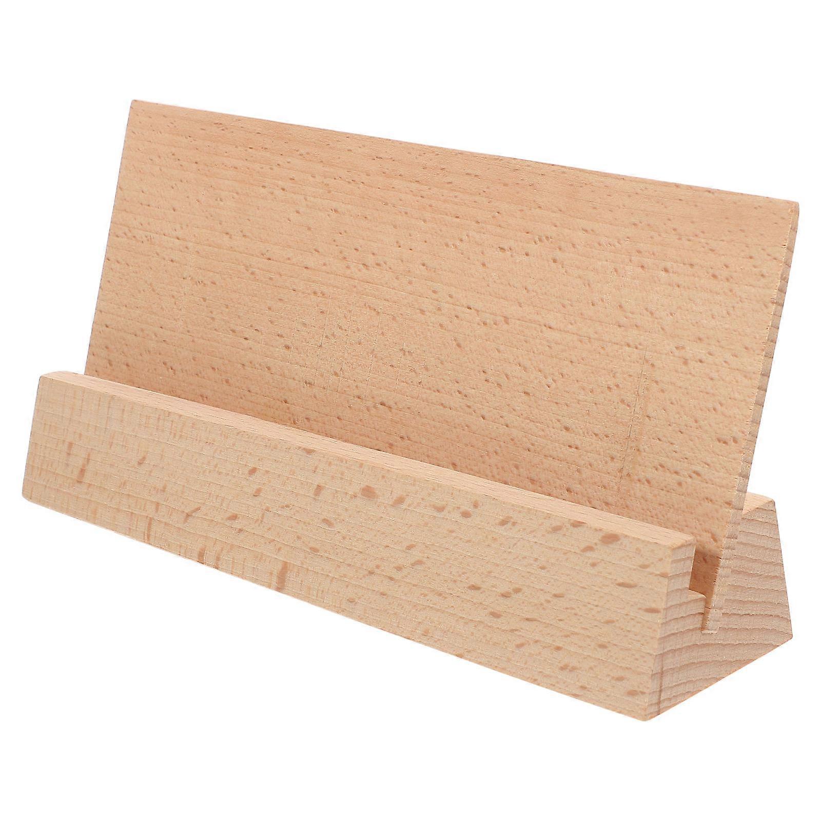 Wooden Memo Paper Holder for Desk Calendar Stand 3Pcs Set