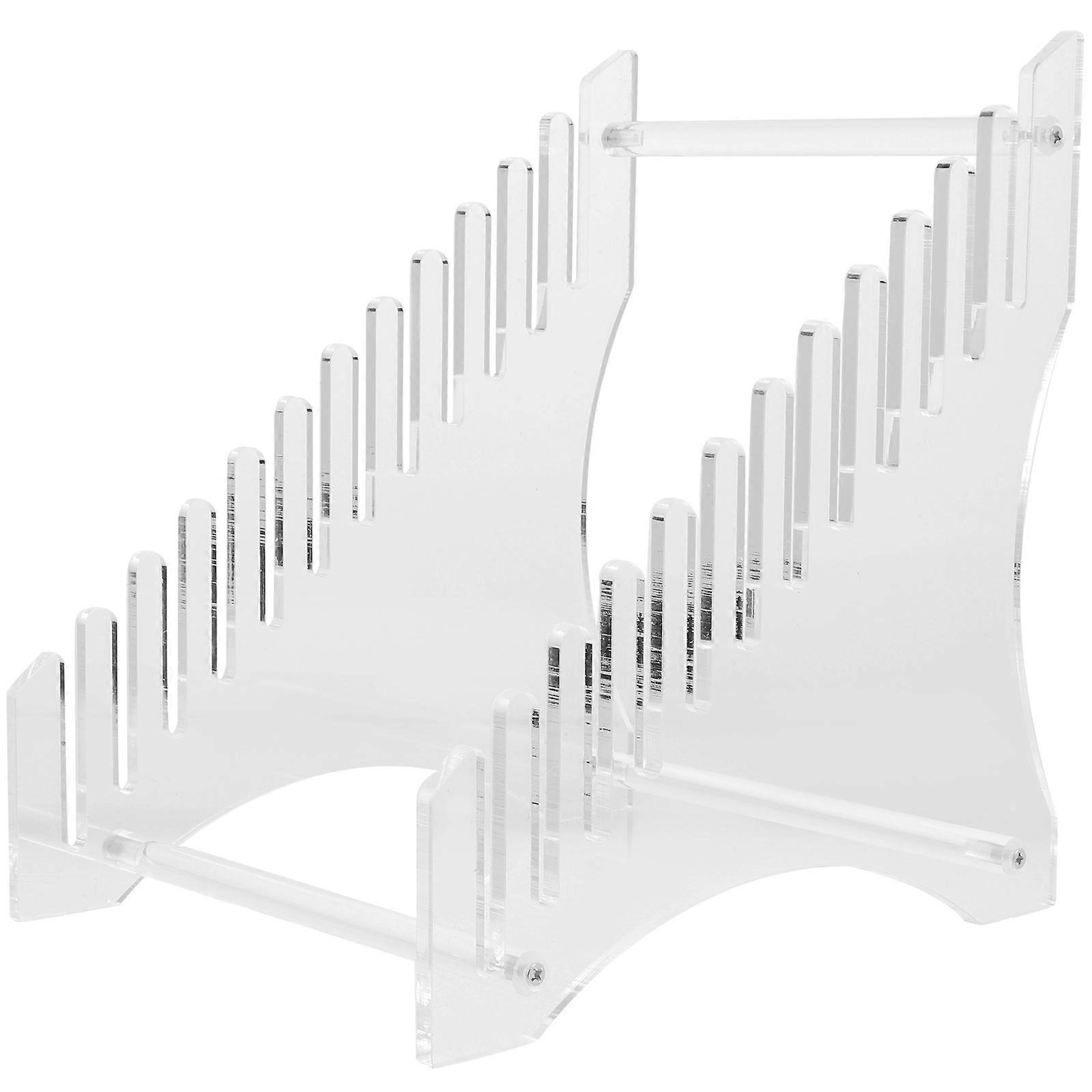 Transparent Vinyl Record Shelf for Storage 2Pcs Acrylic Display Rack