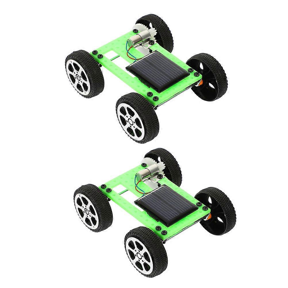 10Pcs DIY Solar Powered Car Kit for Kids Engineering Toy