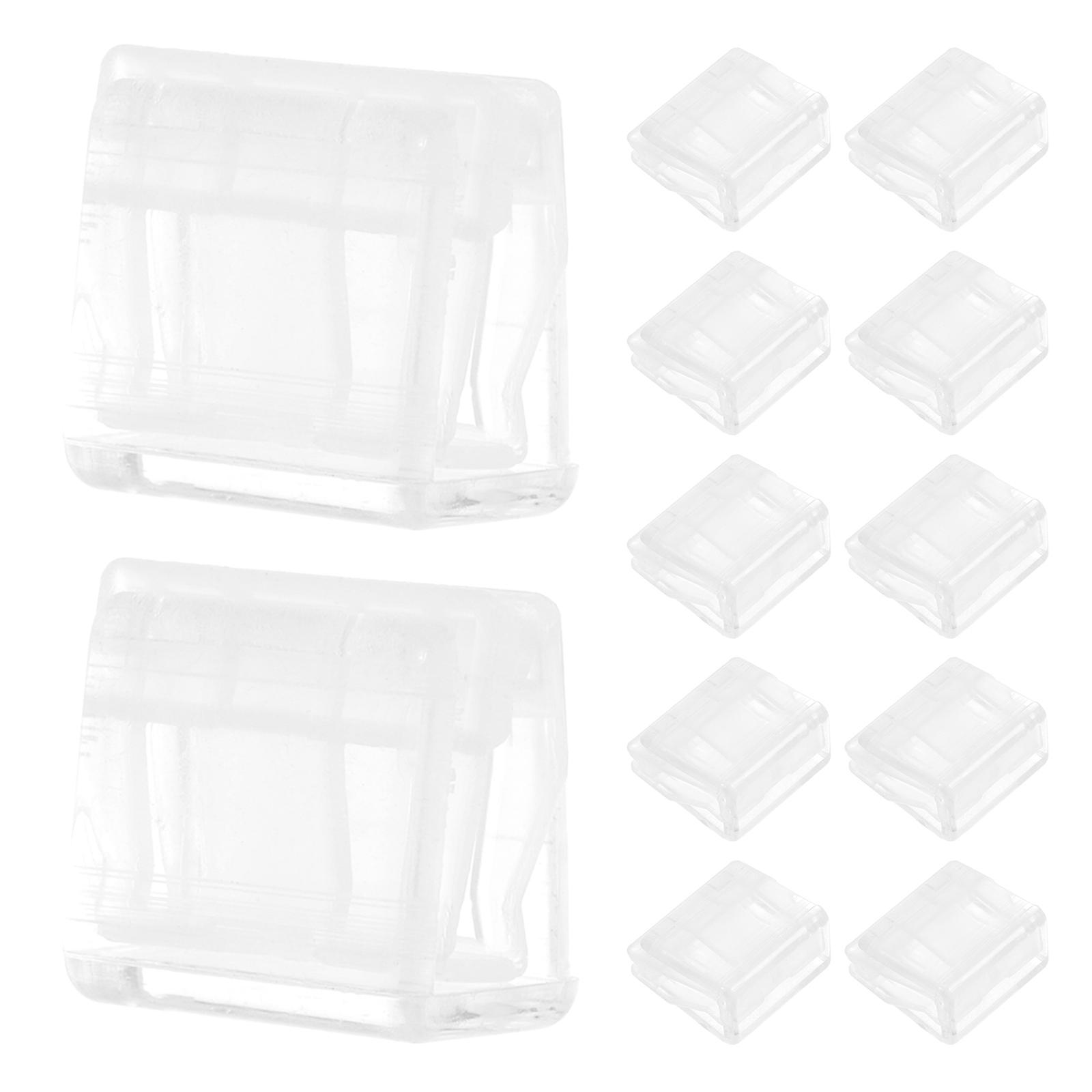 Plastic Transparent Paper Clips for Home Office Organization 80Pcs