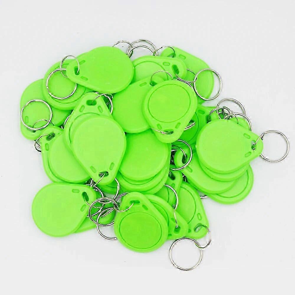 100pcS/lot 13.56MHz IC M1 Keyfobs Tags Access Control Key Finder Card Token Attendance Management Keychain key 2025