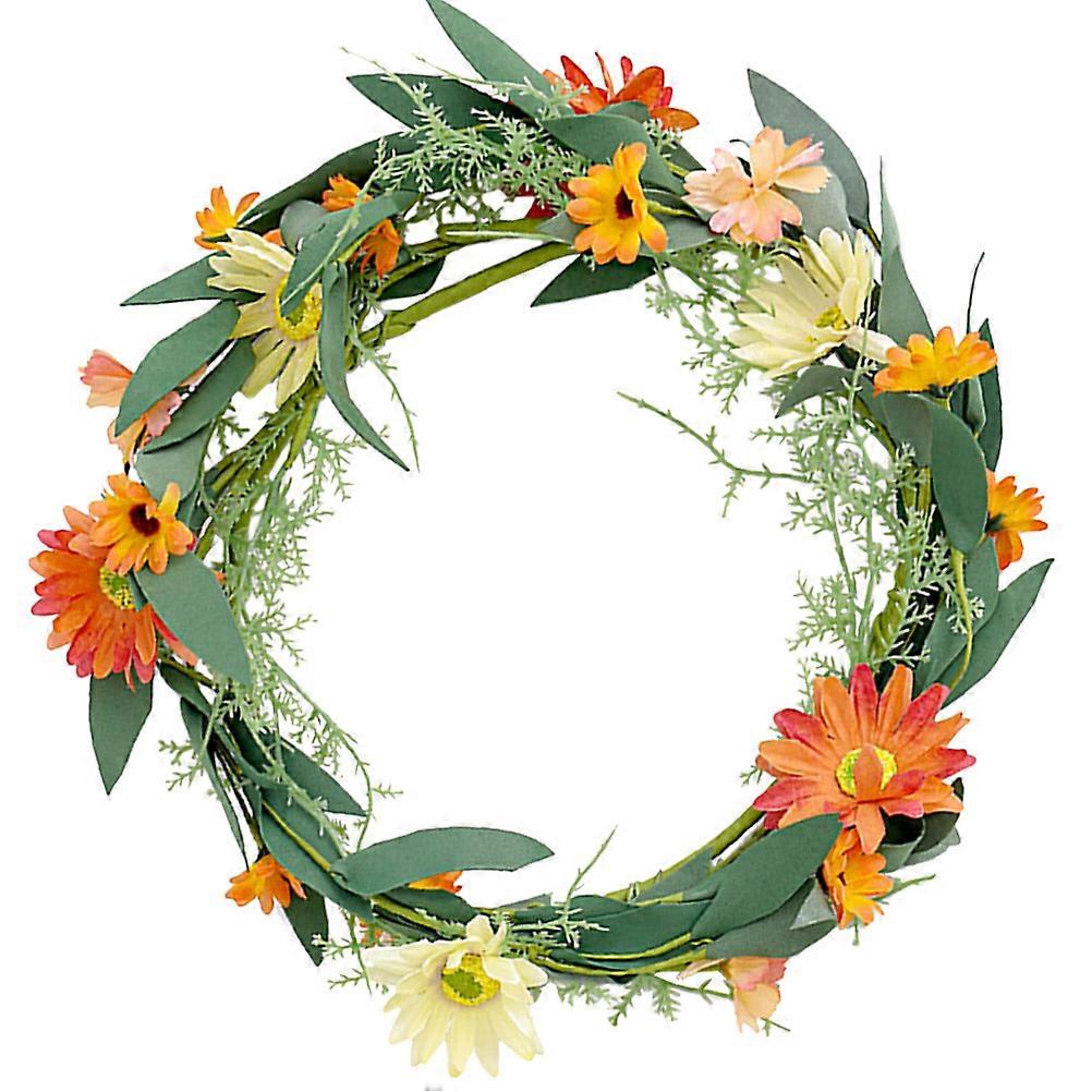 Christmas Wreath Simulation Chrysanthemum Wreath for Decor 3Pcs Door Hanging