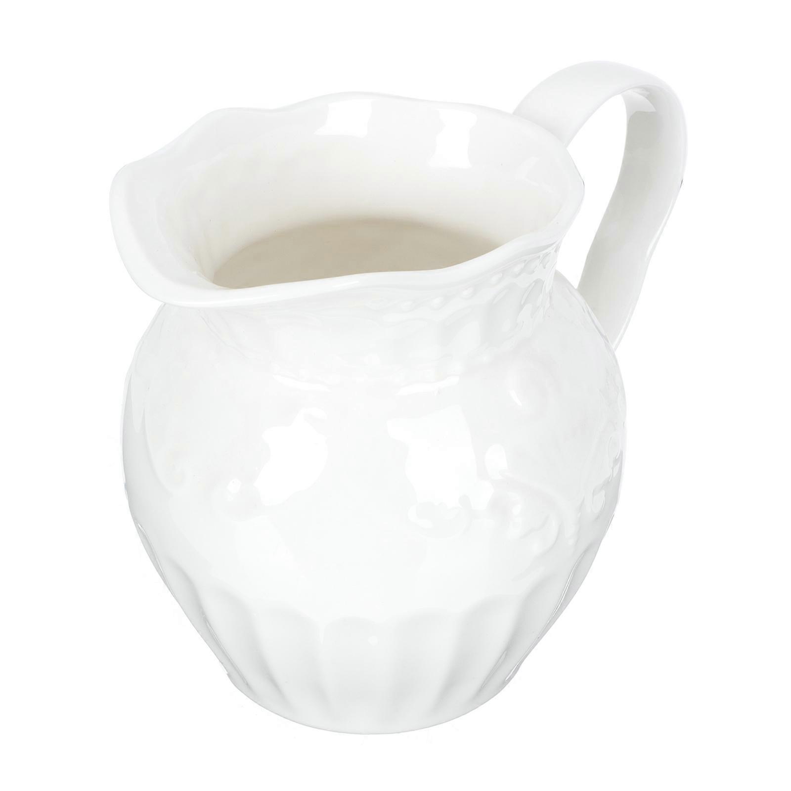 European Style Teacup White Ceramic Holds Beverages Home Use 1Set