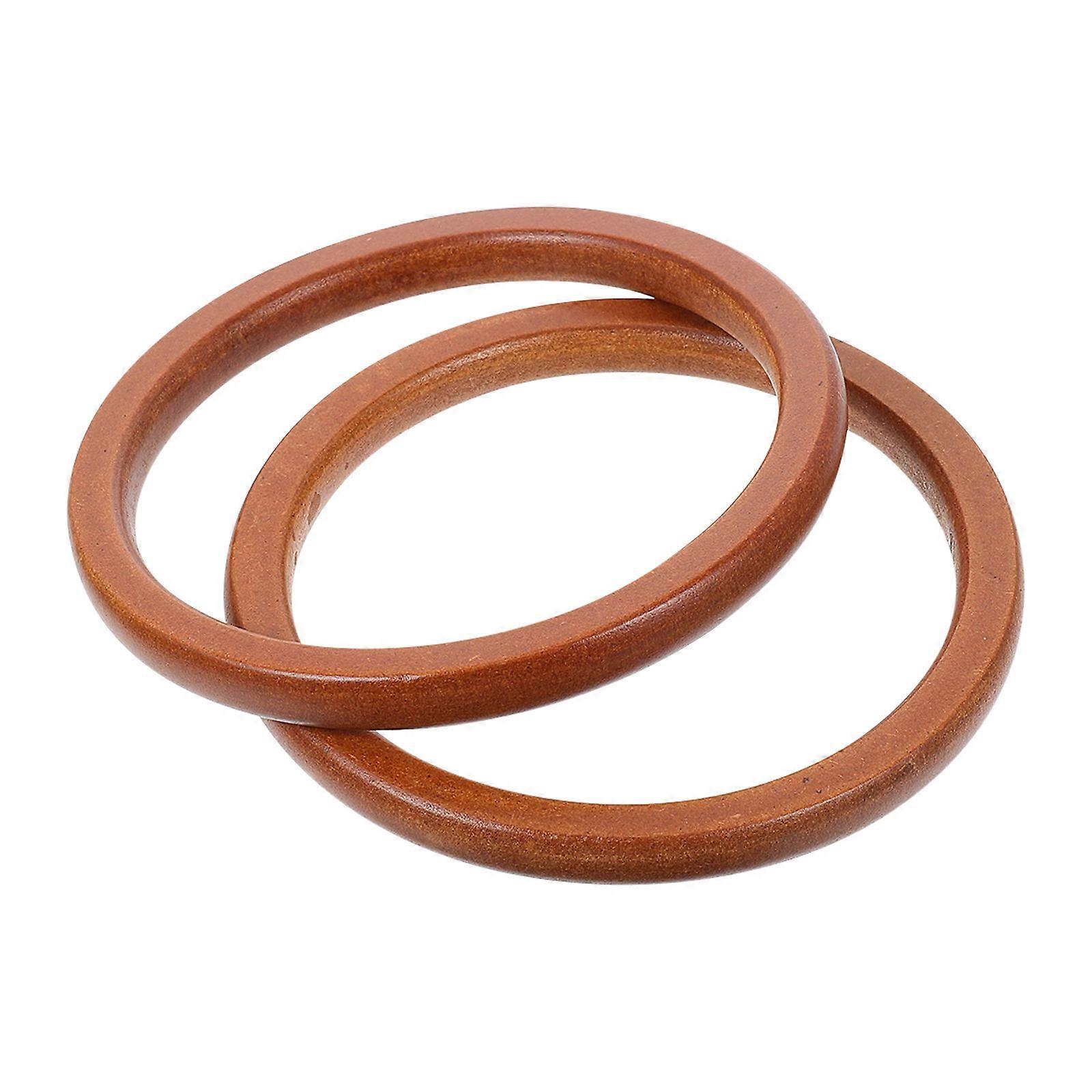 Wooden Bag Handles for DIY Bag Making 6Pcs Replacement Set