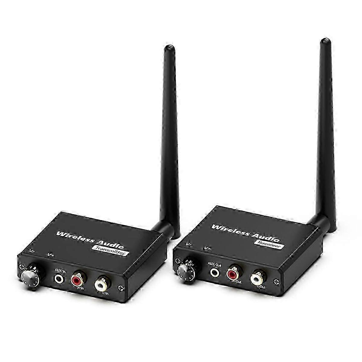 Wireless Audio Transmitter and Receiver, 2.4GHz Wireless Hi-Fi Audio Adapter Kit, 160FT/50M Distance 2025
