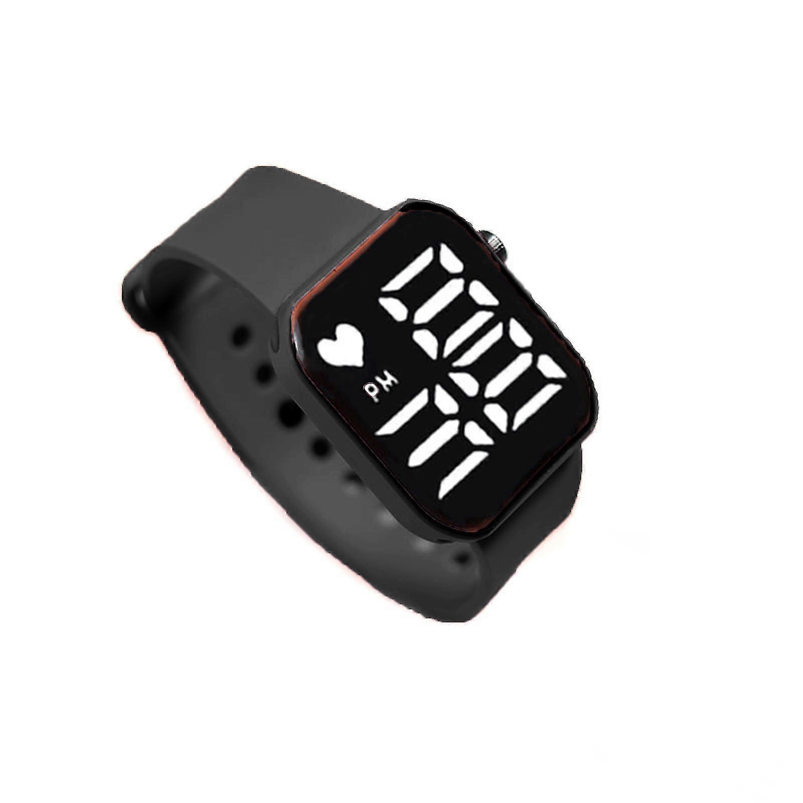 2025 Wrist Watch Large Screen Adjustable Strap Easy to Read Boy Girl Electronic Watch Time Display Battery Powered Kids LED Digital Watch