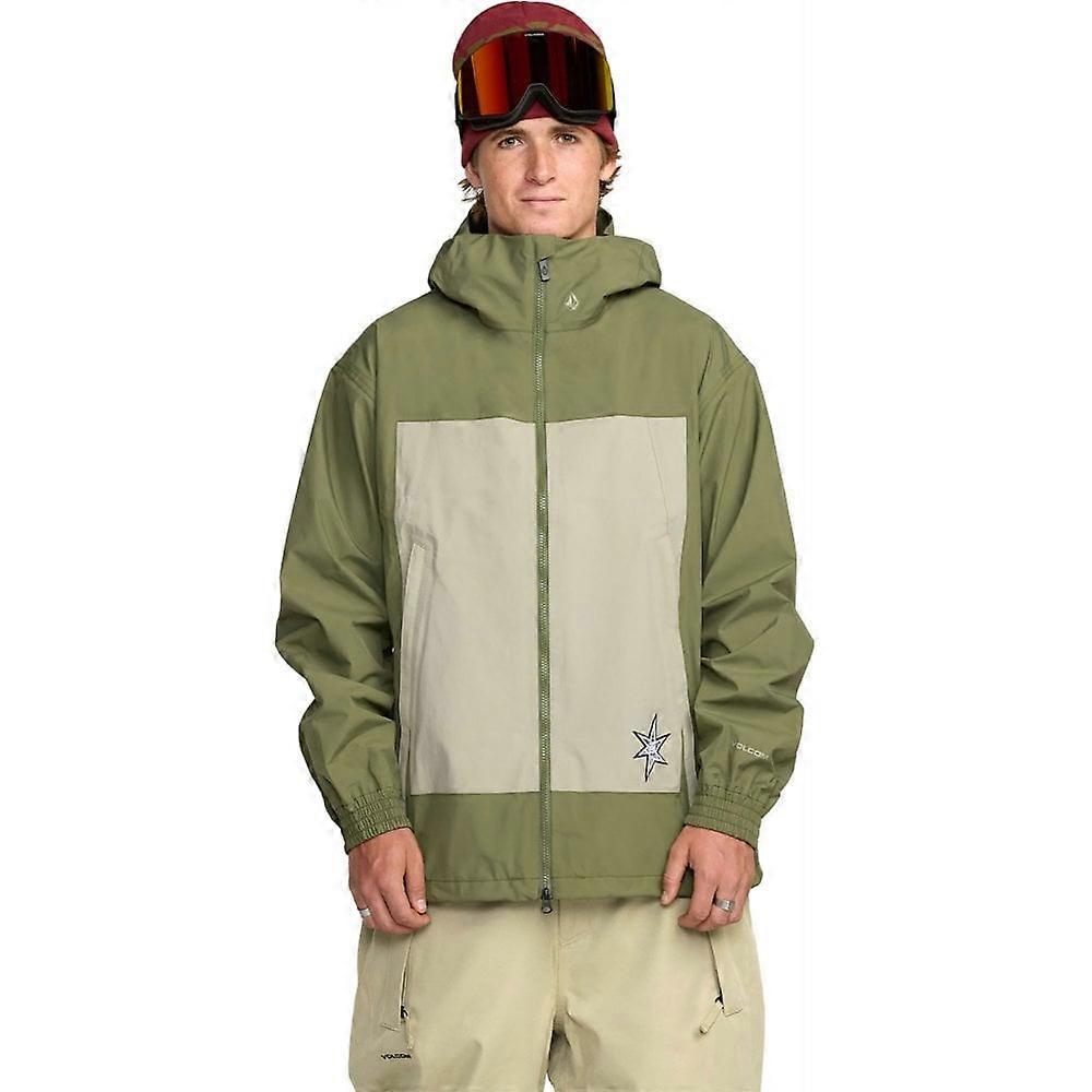 Men's Volcom Mens Arthur 3L Jacket / Dark Olive / M
