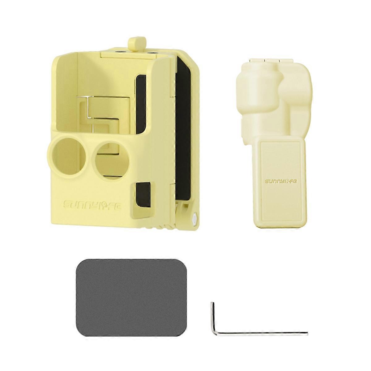 for 3 Desktop Bracket Base+Screen Protective Case Adjustable Stand Mount Yellow