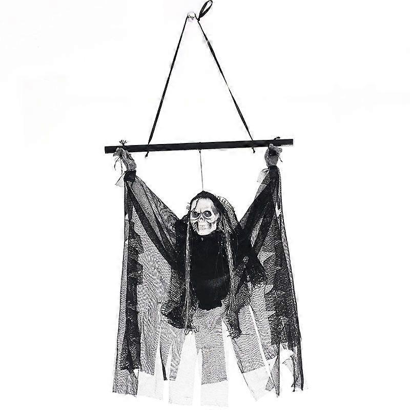 Halloween Electric Luminous Skeleton Hanging Head