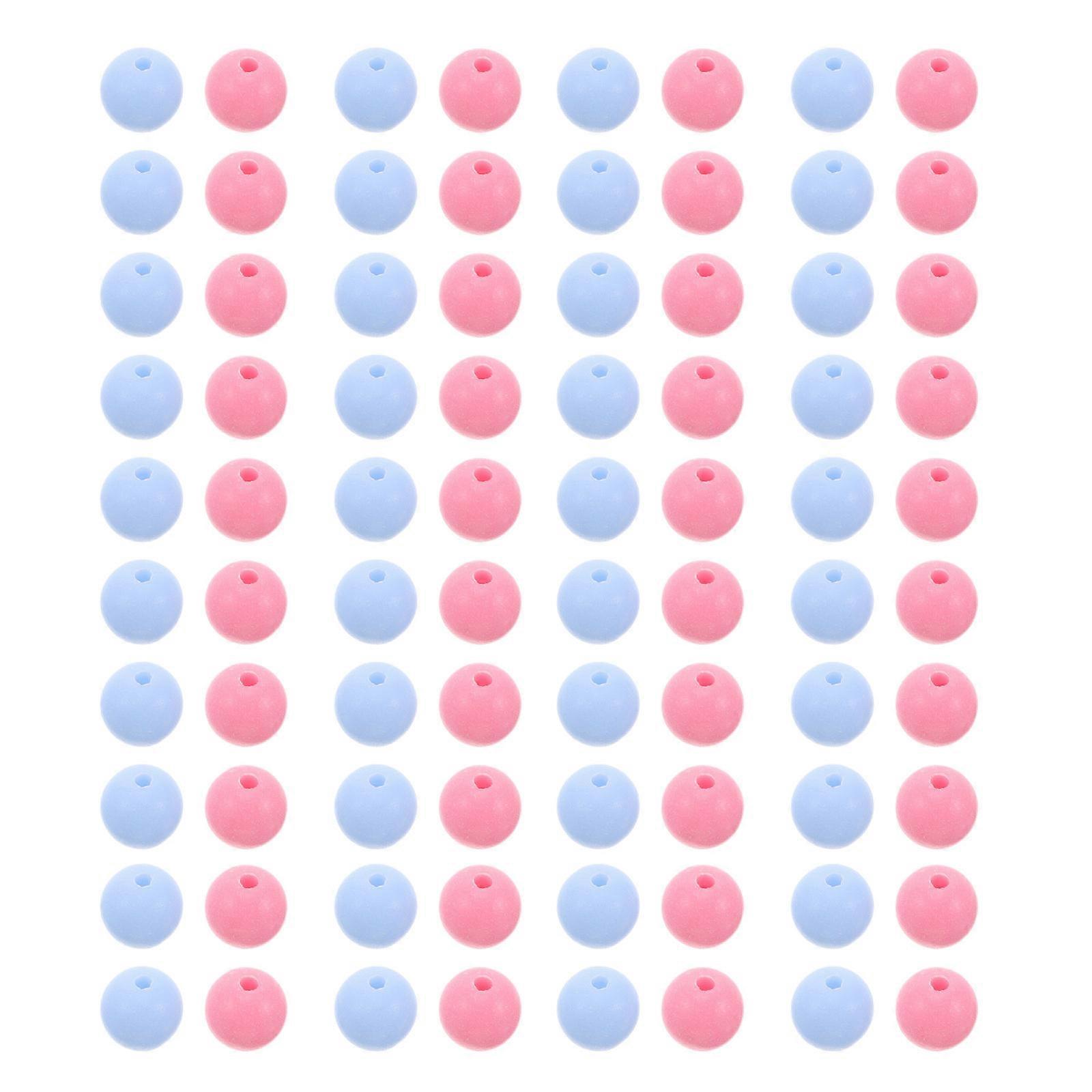 Cute Acrylic Beads 600Pcs Round Beads For DIY Phone Charm Bracelet Necklace Making Ideal For Crafting Projects