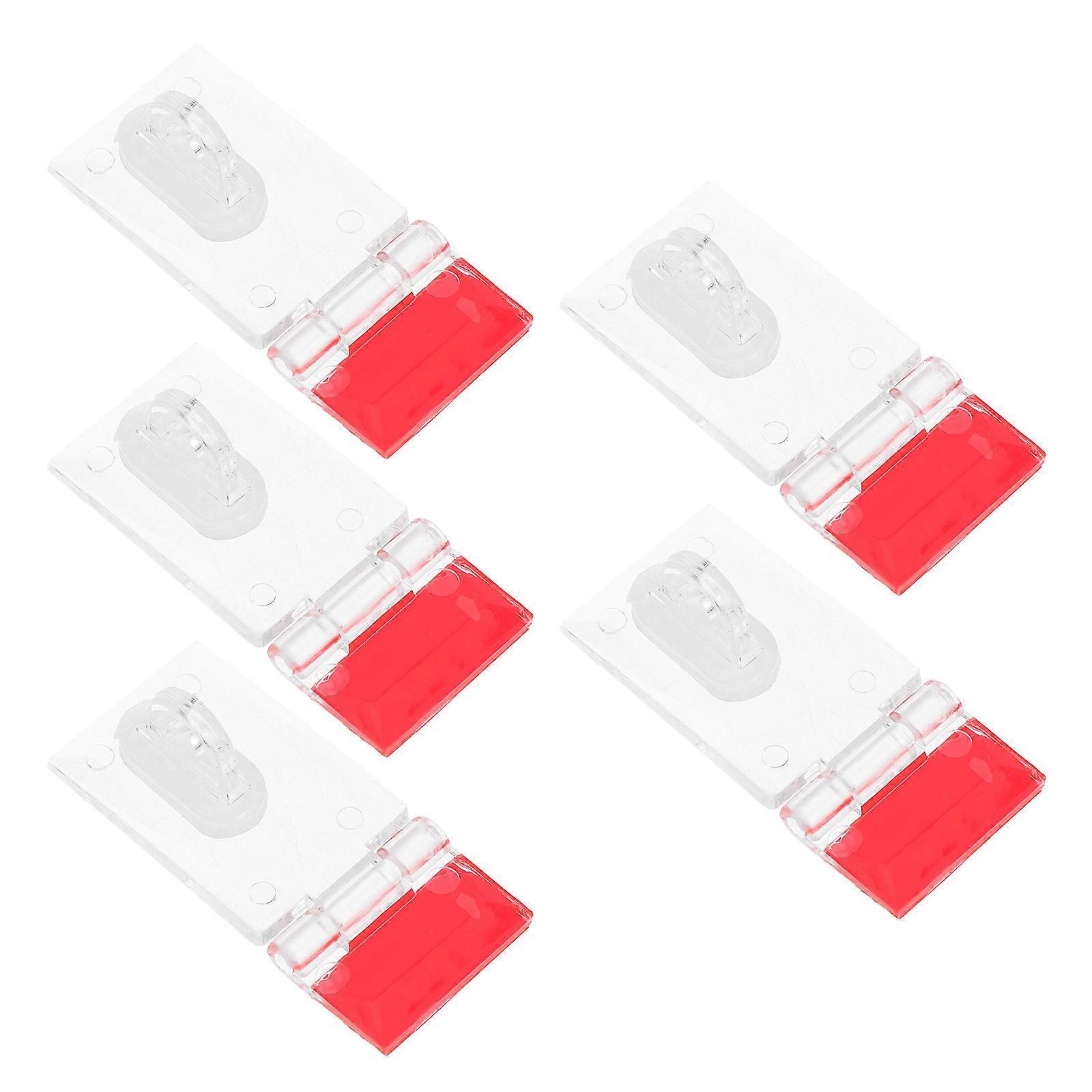 20 Sets Transparent Hasp Lock For Gate Industrial Use Robust Acrylic Door Latch Reliable Safety Feature