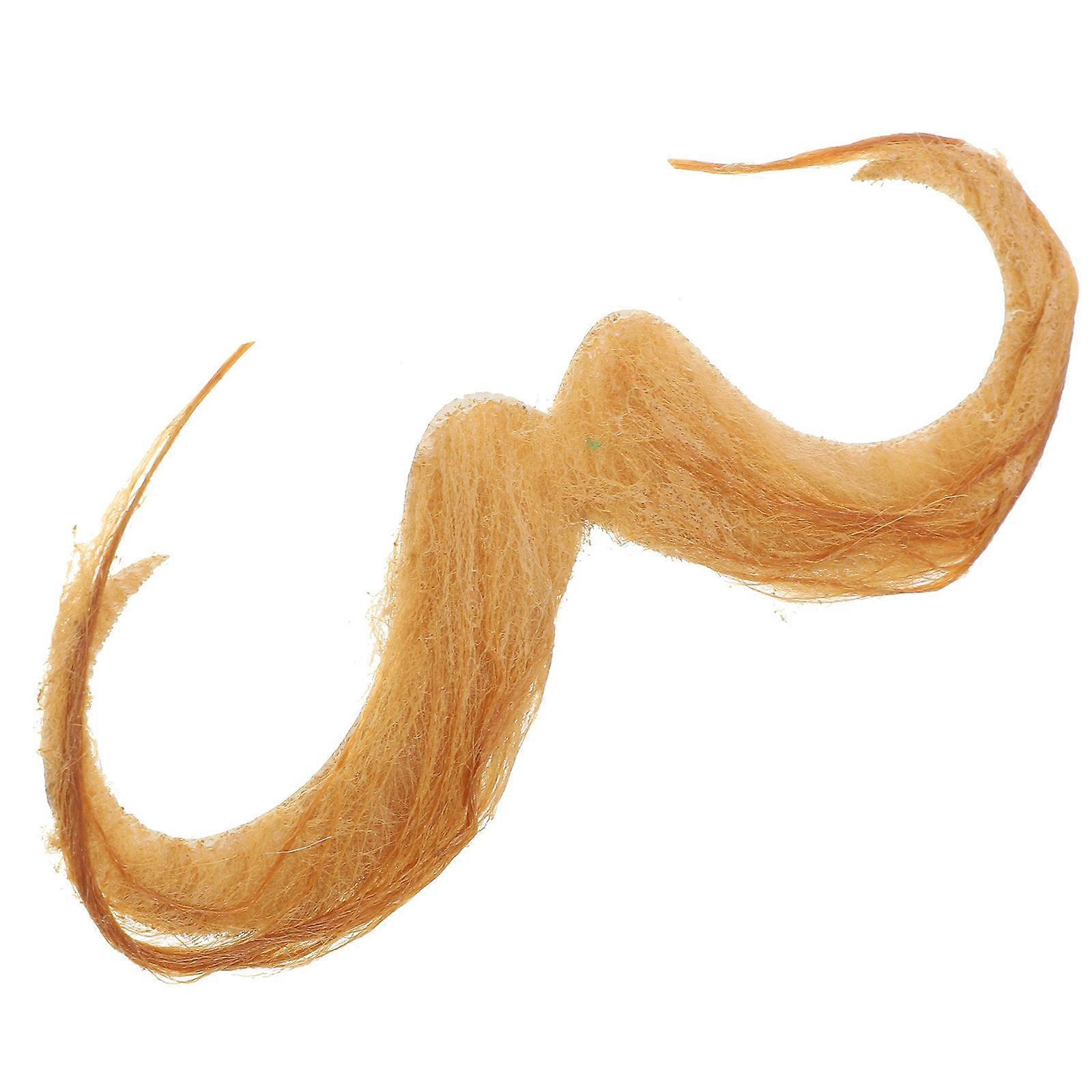 Artificial Beard Prop For Halloween Performance And Party Decoration In Light Brown 1Pcs