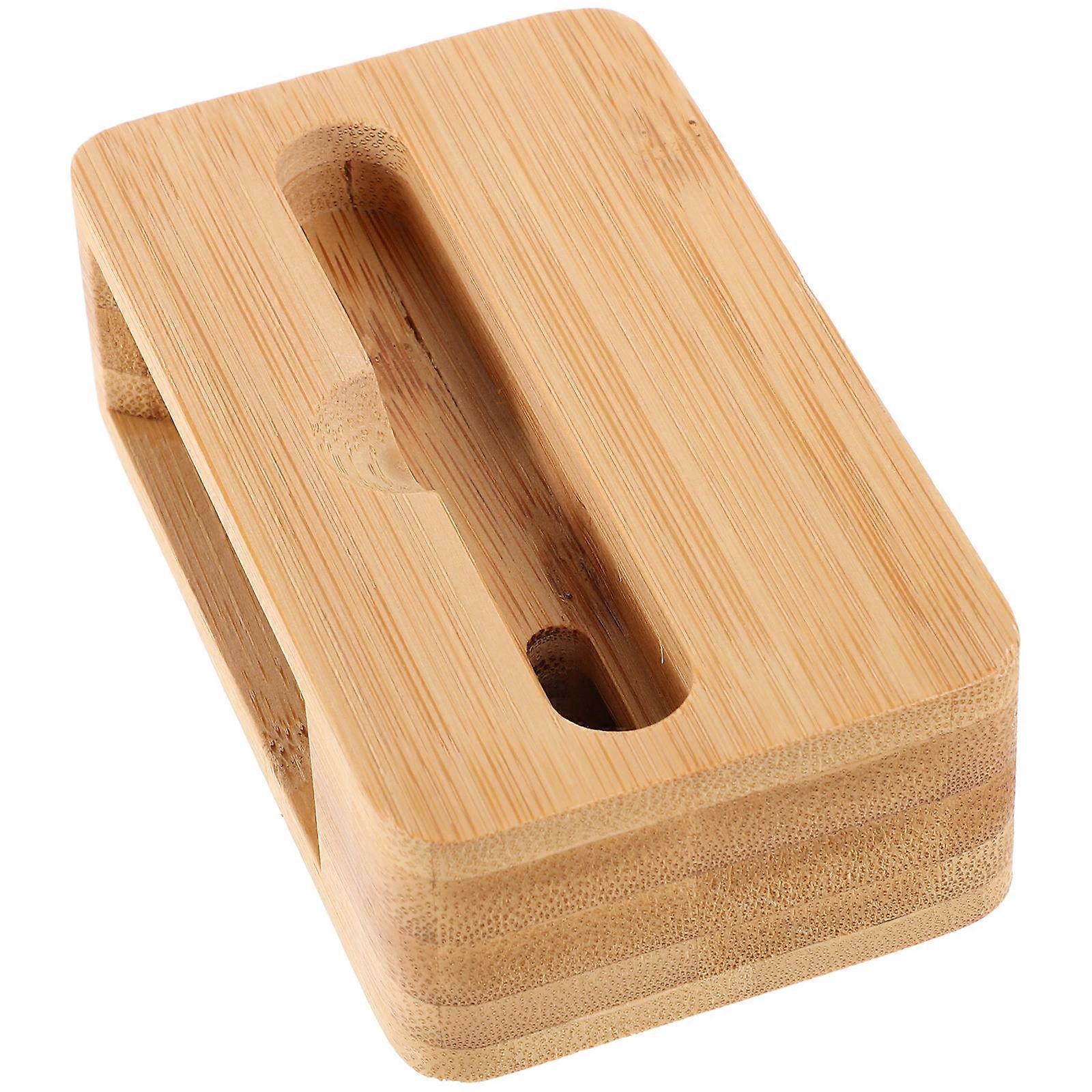 Mobile Phone Amplifier Speaker for Powerful Sound with Portable Wooden Stand