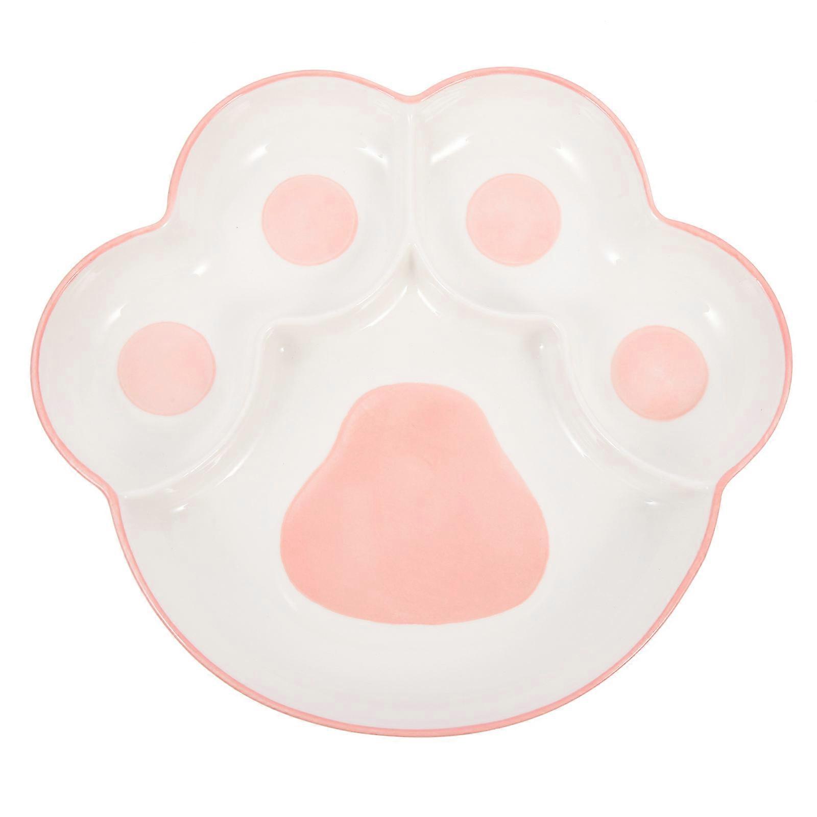 Ceramic Toddler Food Serving Plate For Breakfast And Family Gathering In Shape 1Pack