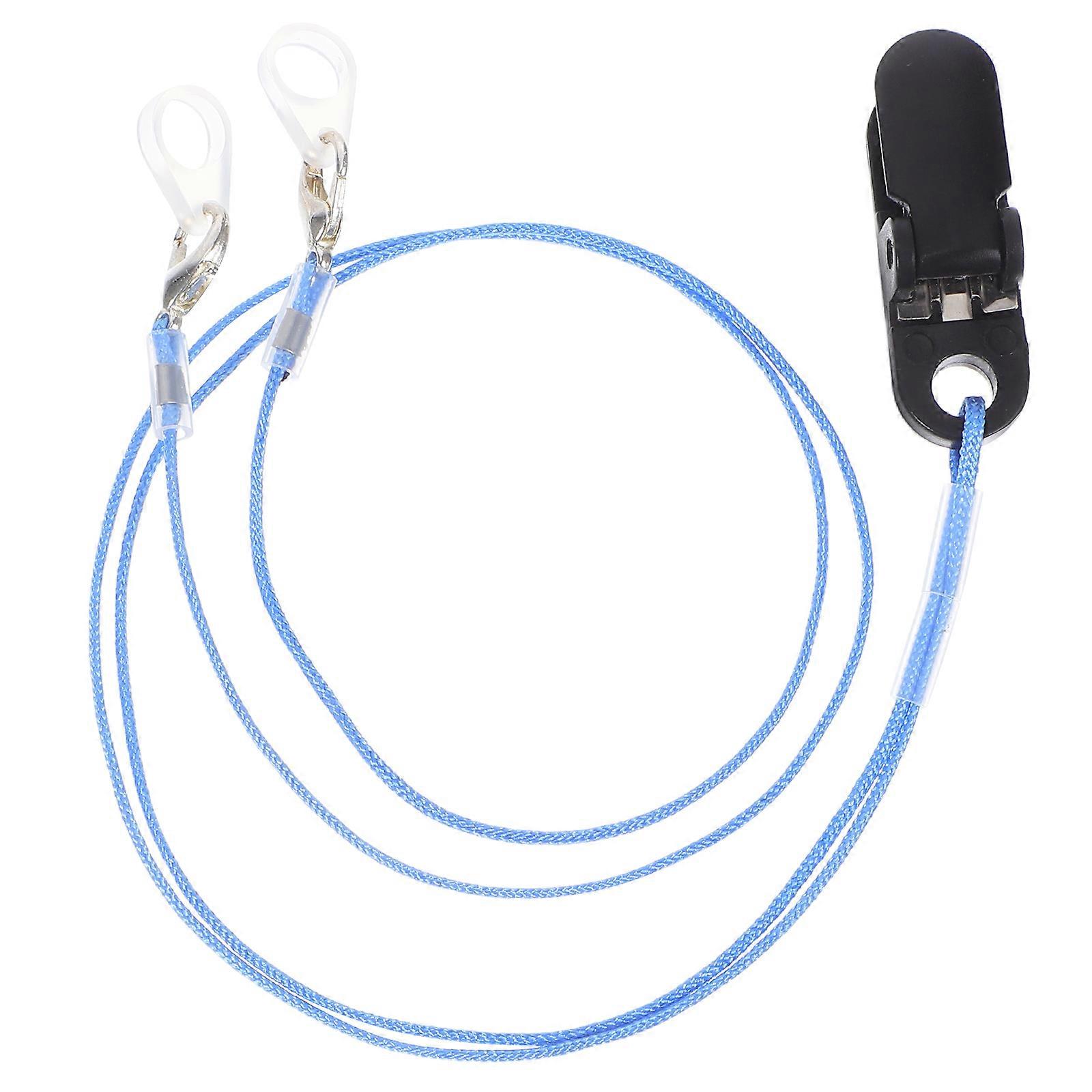 Secure Hearing Amplifier Attachment Clip with Anti Loss Rope 3Pcs