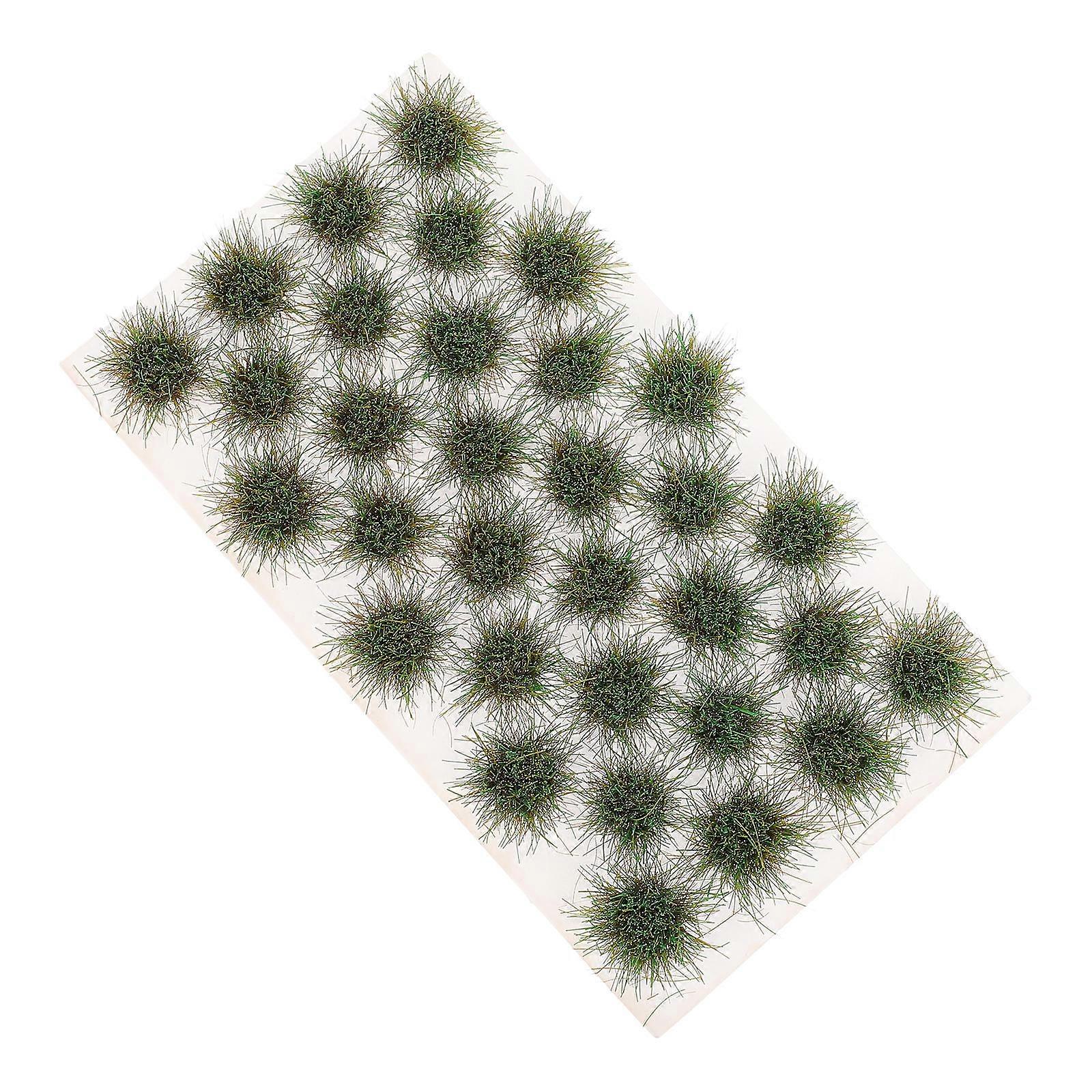 Miniature Grass Tufts Plastic Model for Sand Table Decor 5Sets