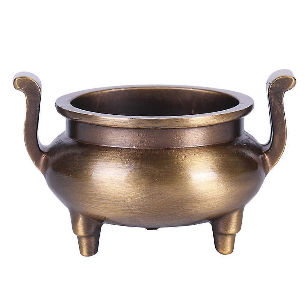 Copper Incense Burner Ornament for Decor 3Pcs Small Burner