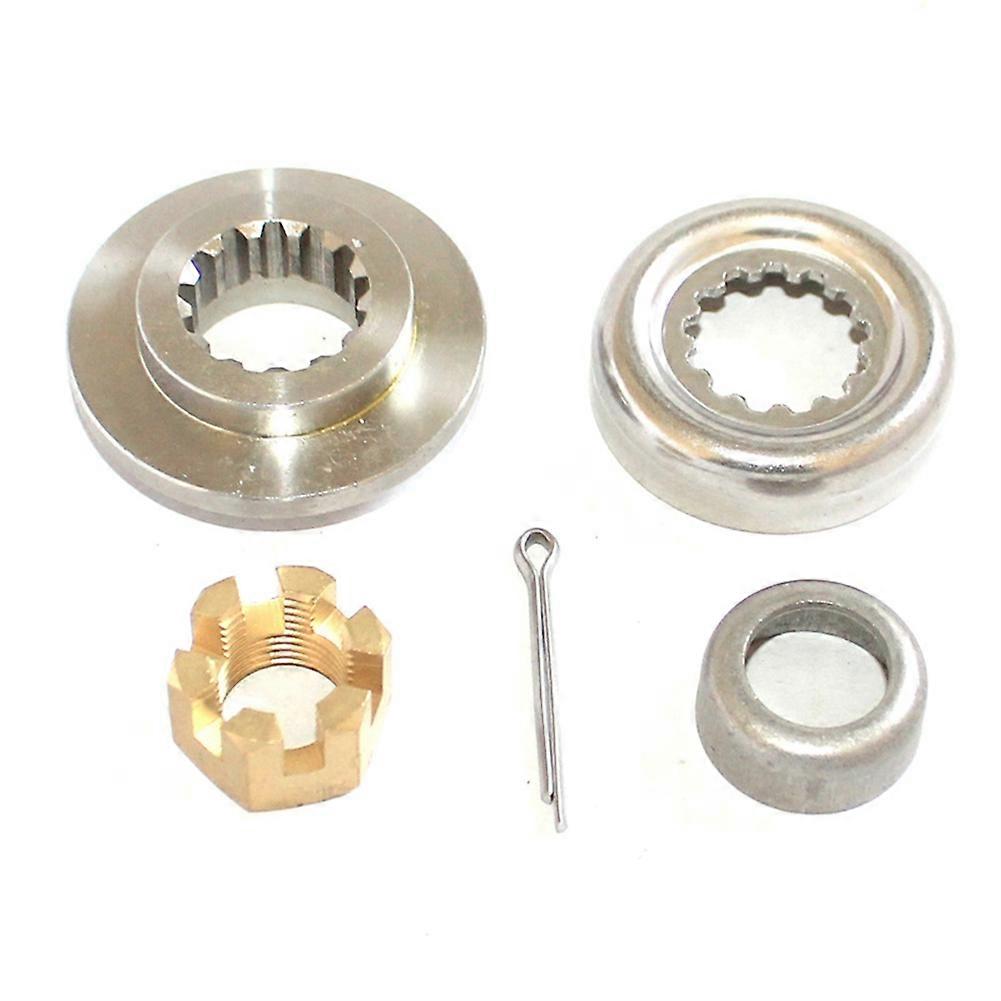 66T-W4599 Propeller Spacer Kit for Yamaha Outboard Motor F30-F60 4t/2t Hidea 90171-16011 Castle Nut 90389-22M01 Bush