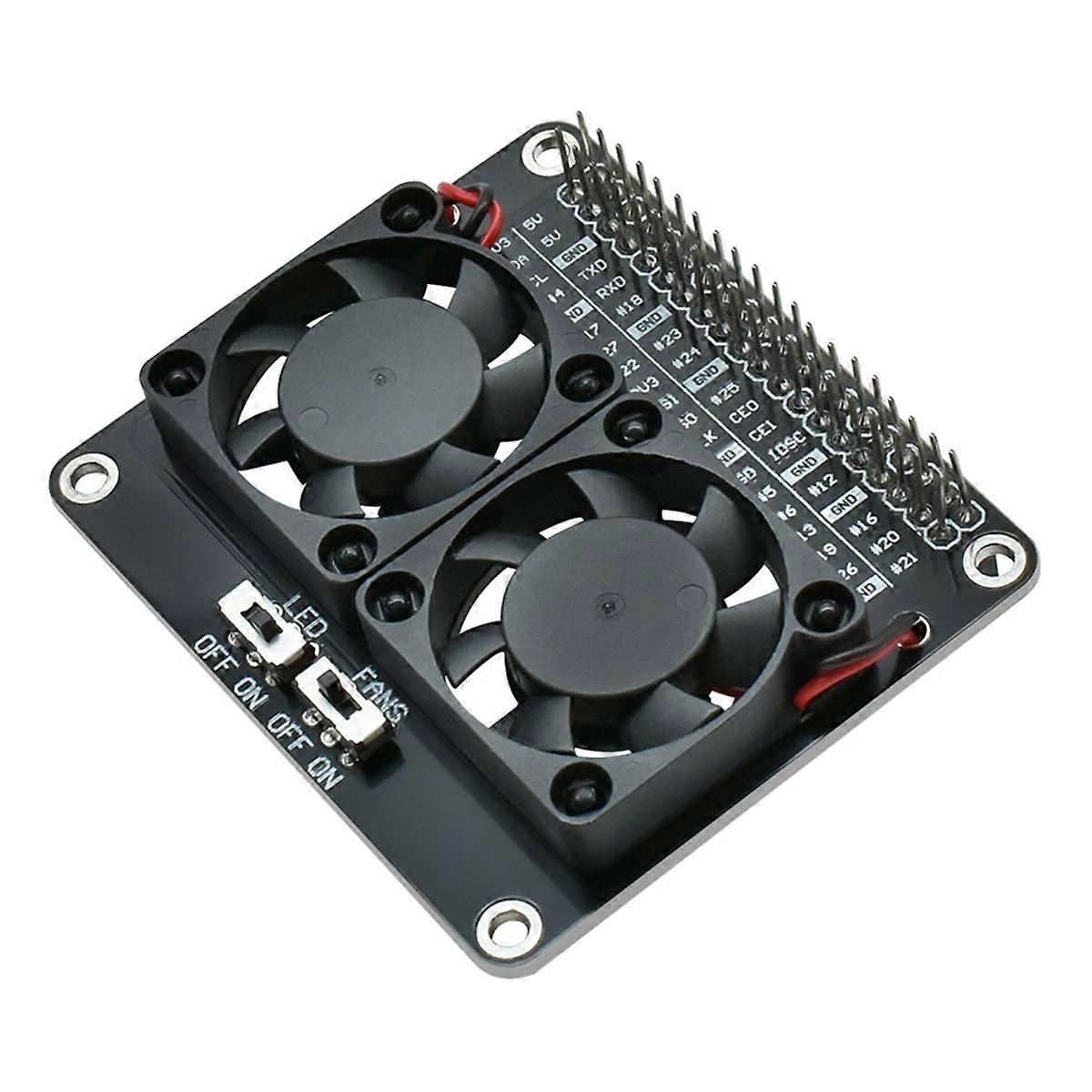 RPI Dual Cooling Fan Shield Expansion Board for 5B/4B
