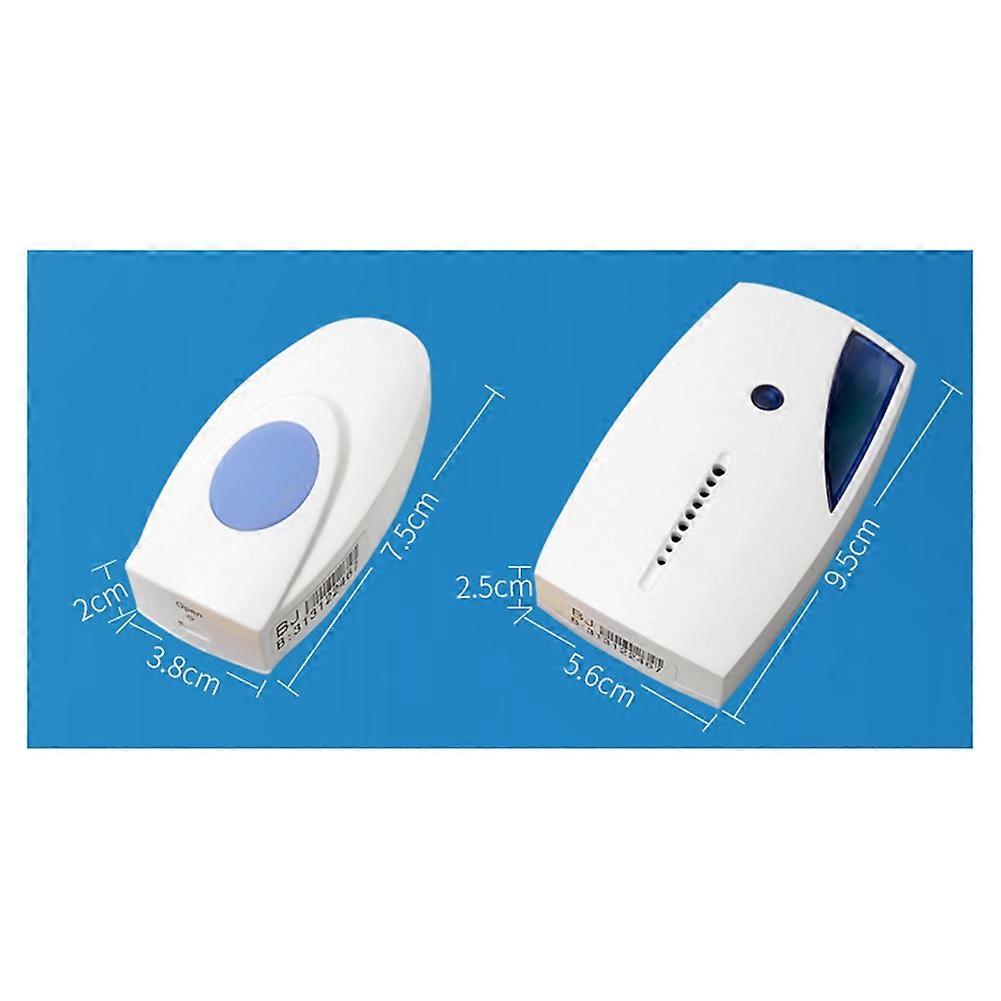 Remote Controlled Wireless Doorbell with Led Indicator for Home Office Use Door Security