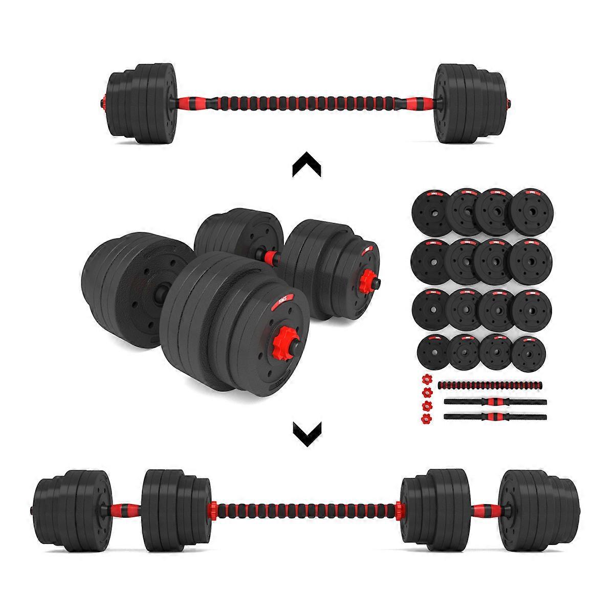 40kg adjustable barbell and dumbbell set