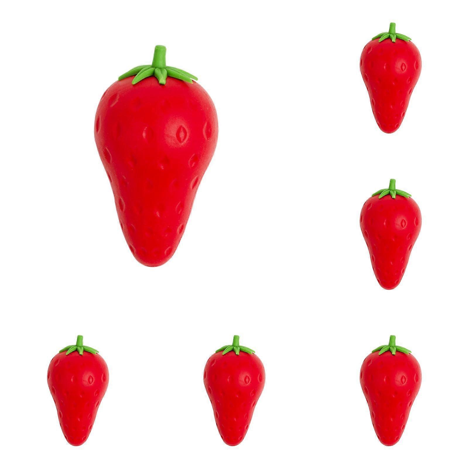 6PCS Big Mac Fruit Carrot Eraser Cute Eraser Clean and Traceless Student Chip Rubber Creative *6PCS
