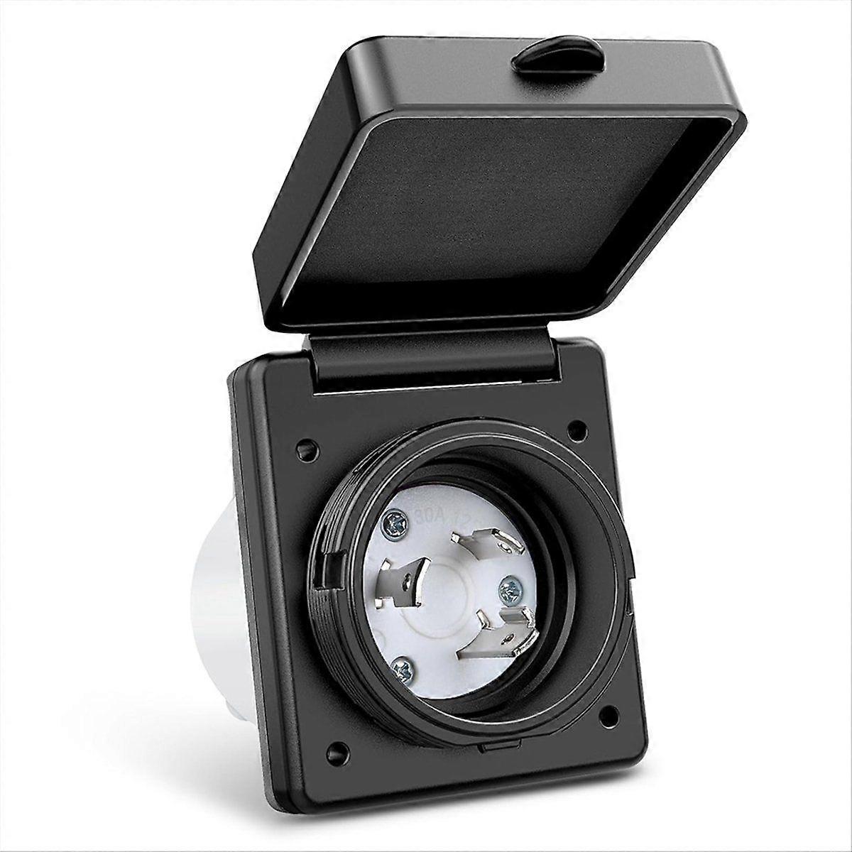 30 AMP RV Shore Power Inlet 125V Twist Lock Receptacle