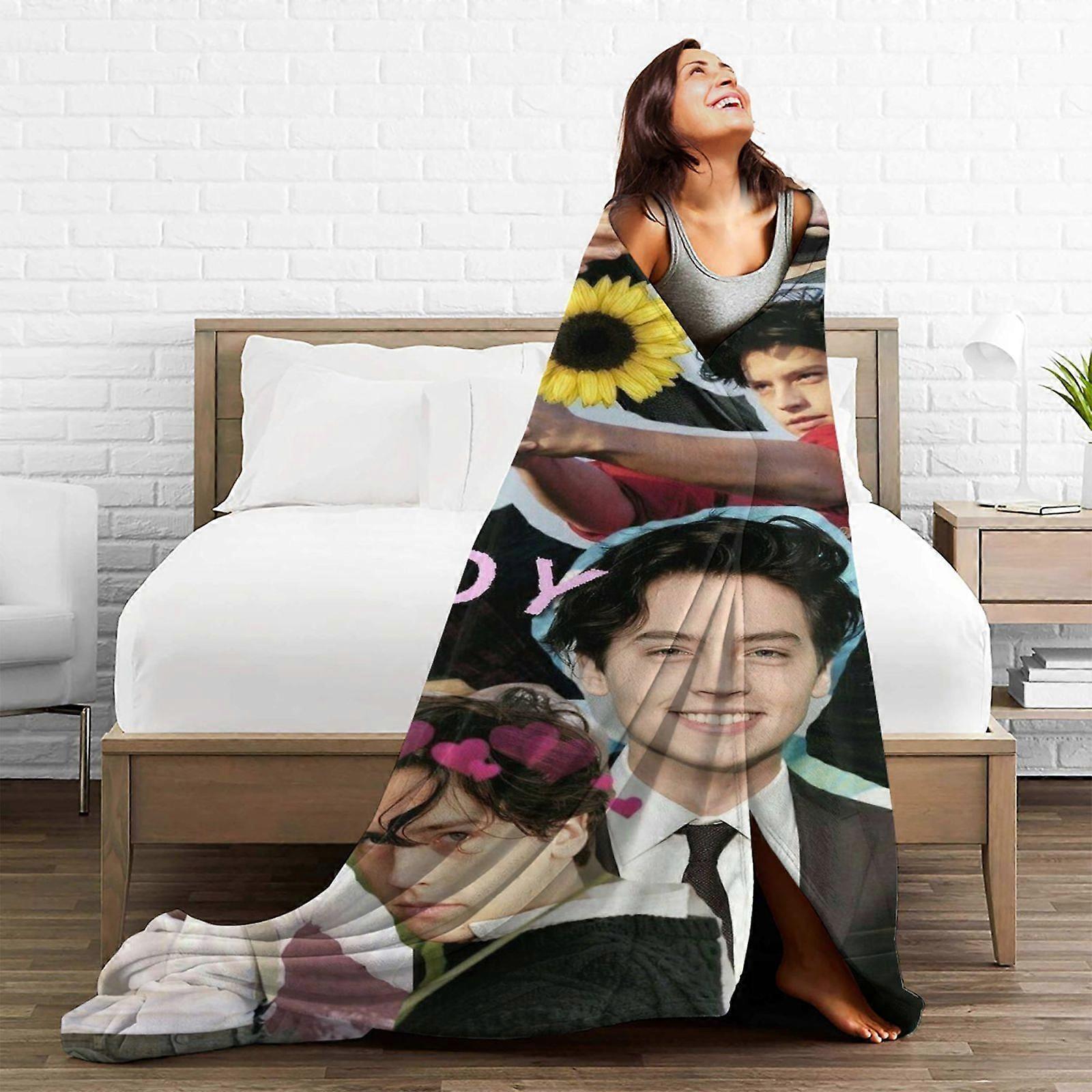 Cole Sprouse Fleece Throw Blanket, Ultra Soft Cozy Luxury Fuzzy Blanket For Couch Bed Sofa, Lightweight Warm Plush Blankhufhf443