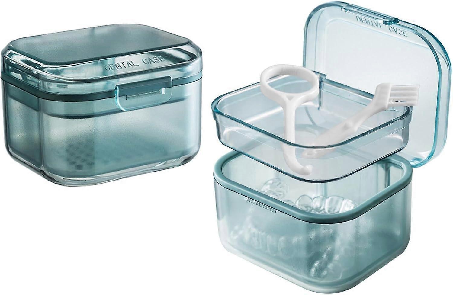 Denture Box with Strainer, 3 Tier Portable Denture Box, Denture Boxes