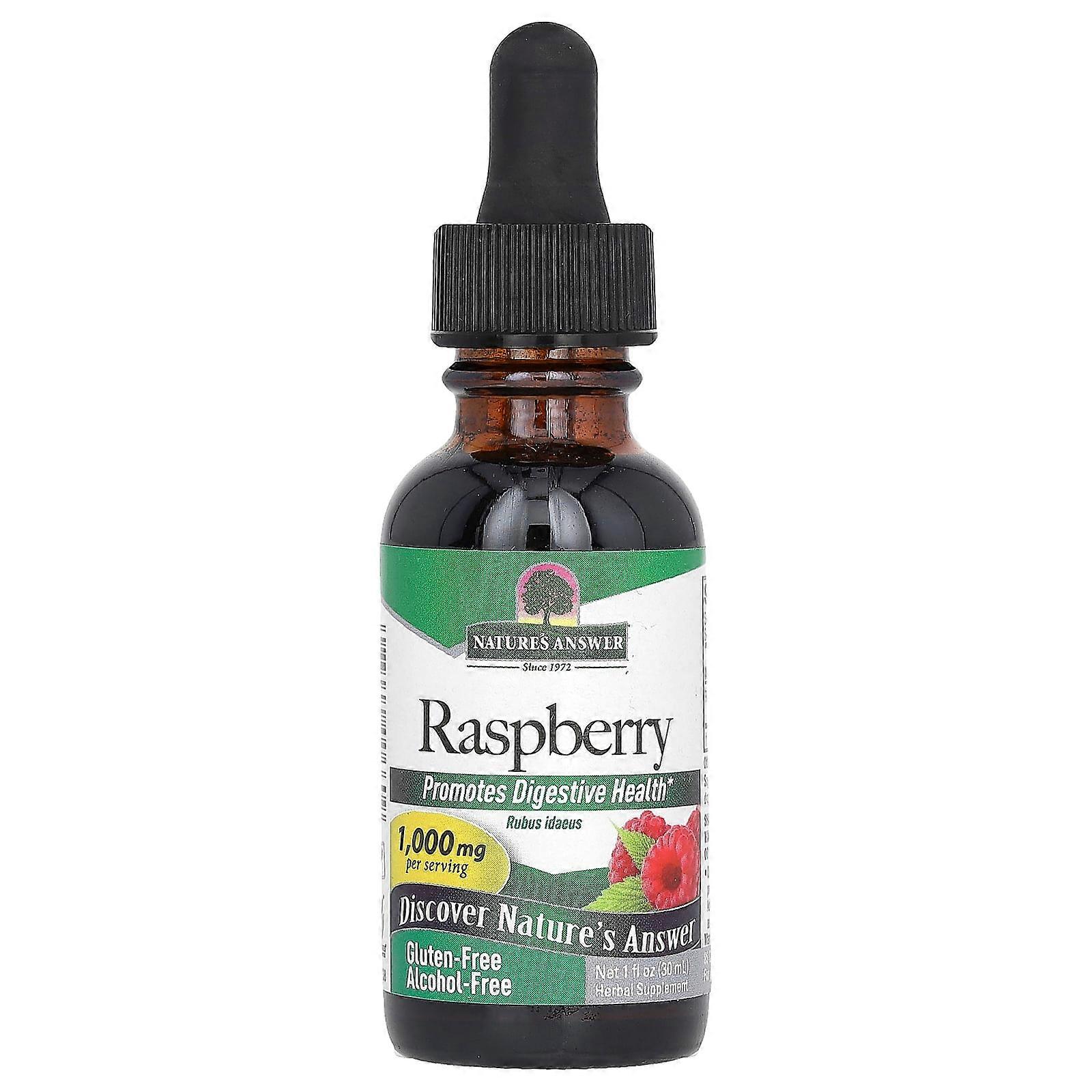 Raspberry, Alcohol-Free, 1,000 mg, 1 fl oz (30 ml)