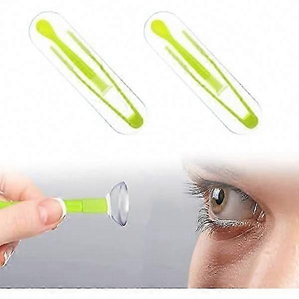 Contact Lens Applicator, Tweezers, Remover Suction Cup Tool with Case