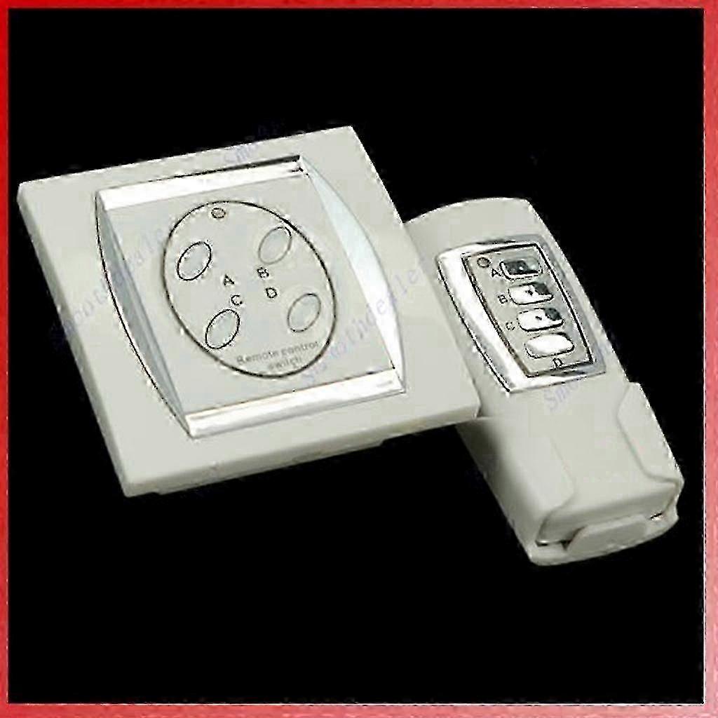 4-Channel 50M Wireless Remote Control Switch for Lamp with Transmitter and Receiver - Control System for Lamp 25-26s