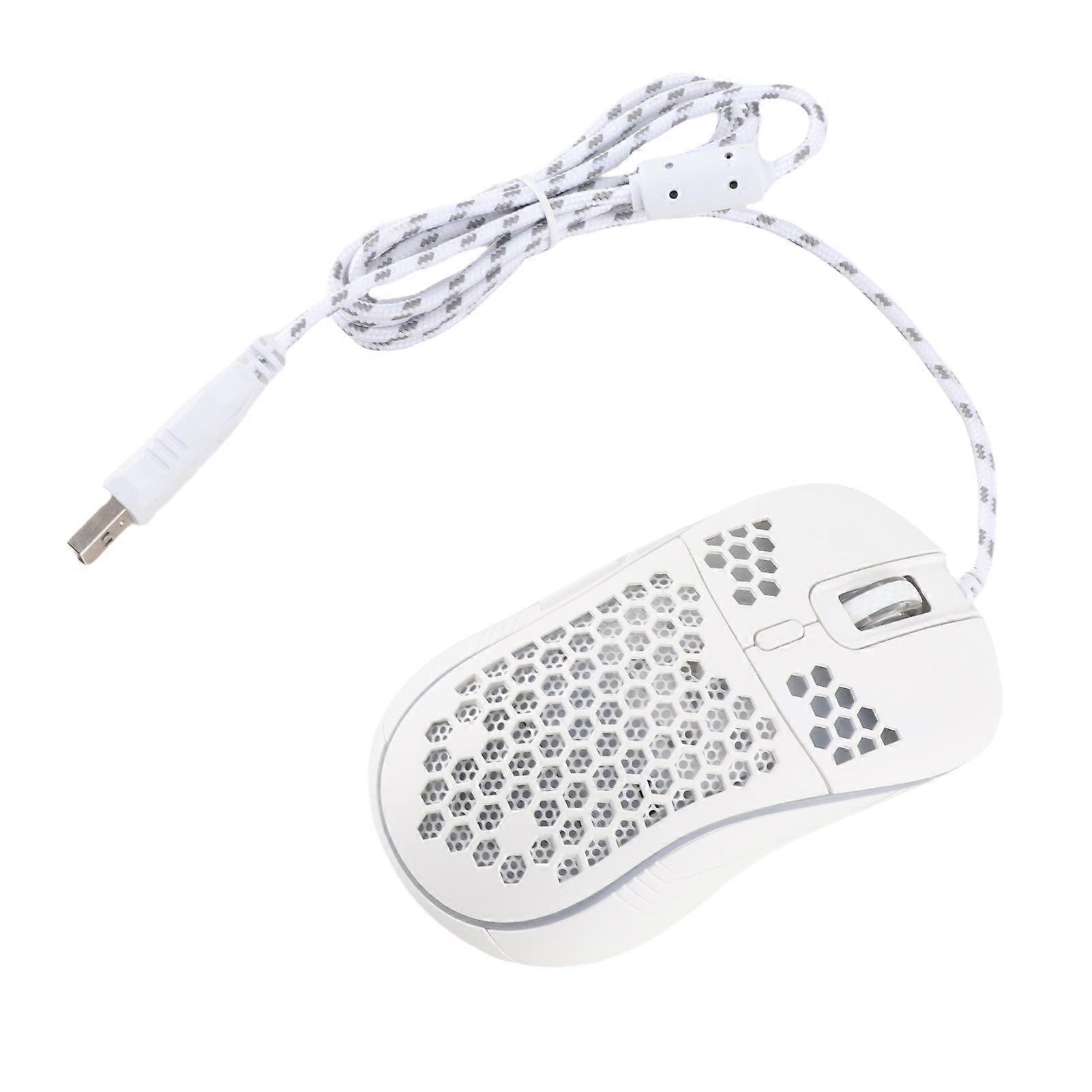 Wired Gaming Mouse with Backlight 6 Programming Buttons 8000 DPI Ergonomic RGB Gaming Mouse for Laptop Gaming