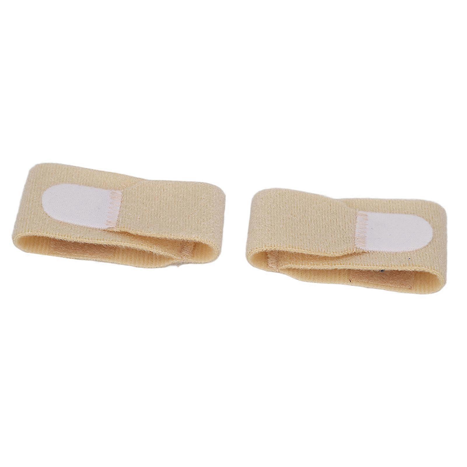 2pcs Toe Splint Wrap Skin Color Universal Soft Ergonomic Fabric Toe Separator Strap