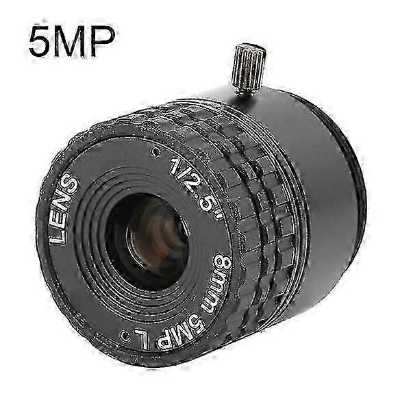 8mm focal length camera lens 5MP high-resolution wide-angle CCTV