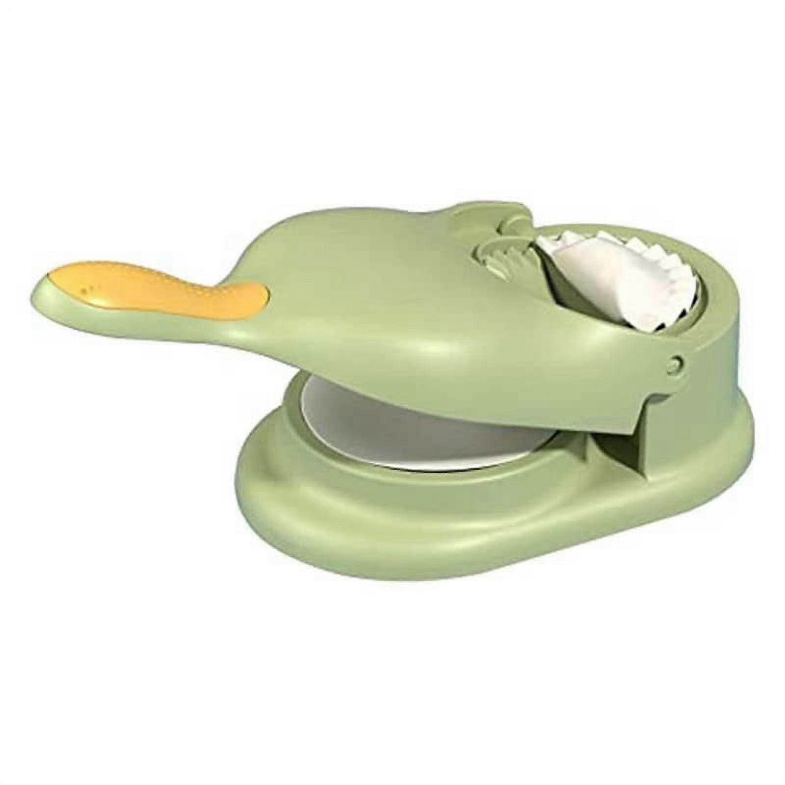 ckepdyeh Dumpling Maker Machine Dumpling Mold Maker Pressing Dumpling Skin Mould Dumpling Making Tool,Green