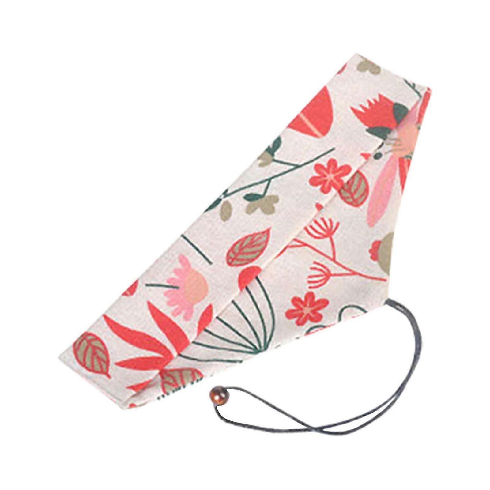 Racsoh Portable Chopsticks Spoon Fork Storage Bag, Reusable Utensil Pouch, Travel Tableware Case with Wind Binding