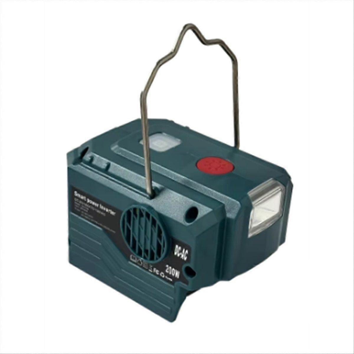 AC 220V Inverter Generator Power Inverter LED Camping Adapter Power Supply Tool for 18V Li-Ion Batt