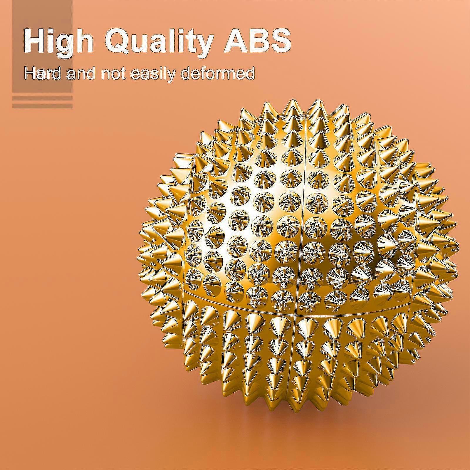 針付き2PCSマッサージボール-指圧アクティブマッサージャー手足用スパイクハードマッサージツール