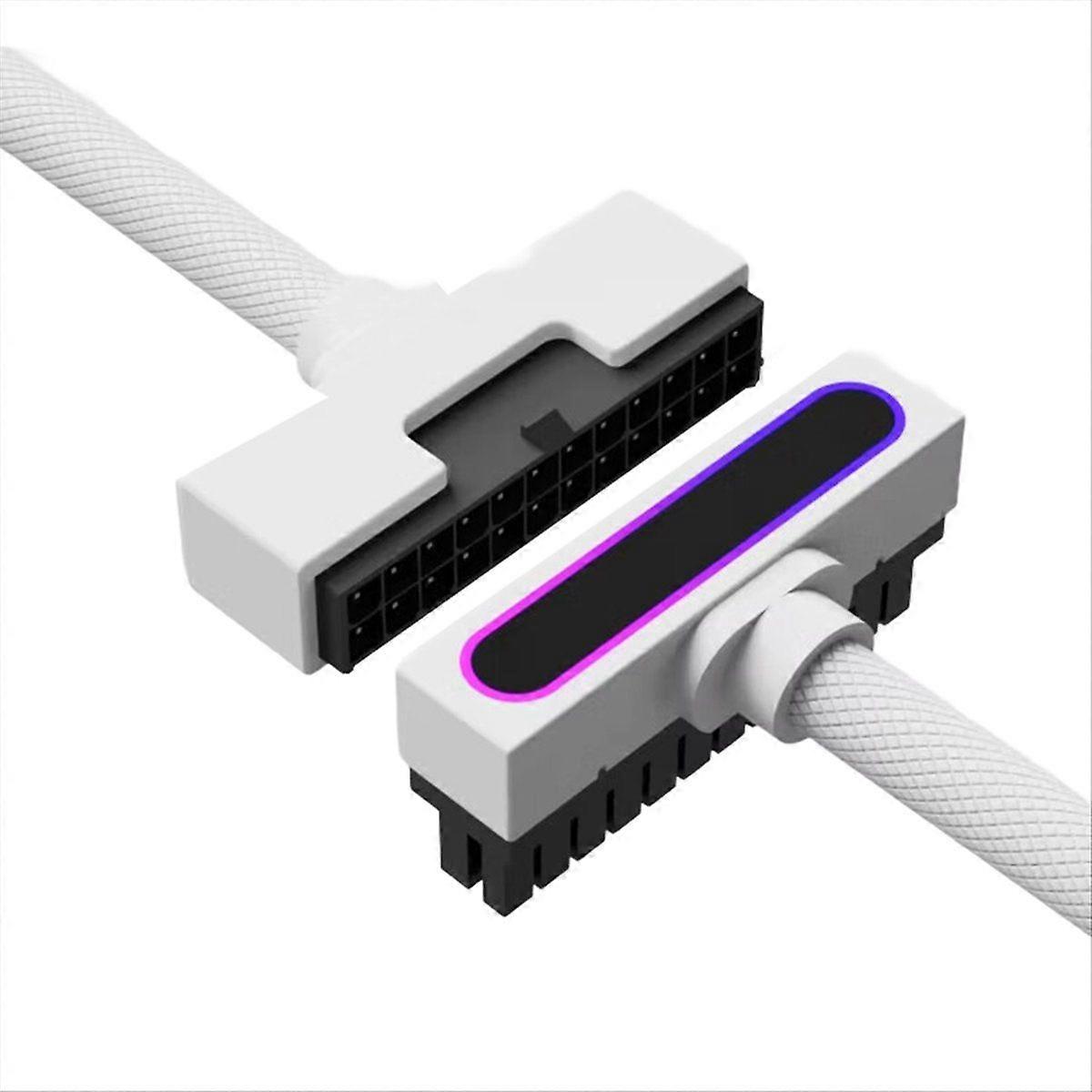 ATX24PIN Extension Cable with ARGB SYNC One-Line Connection Computer Power Extension Cable Side Ben