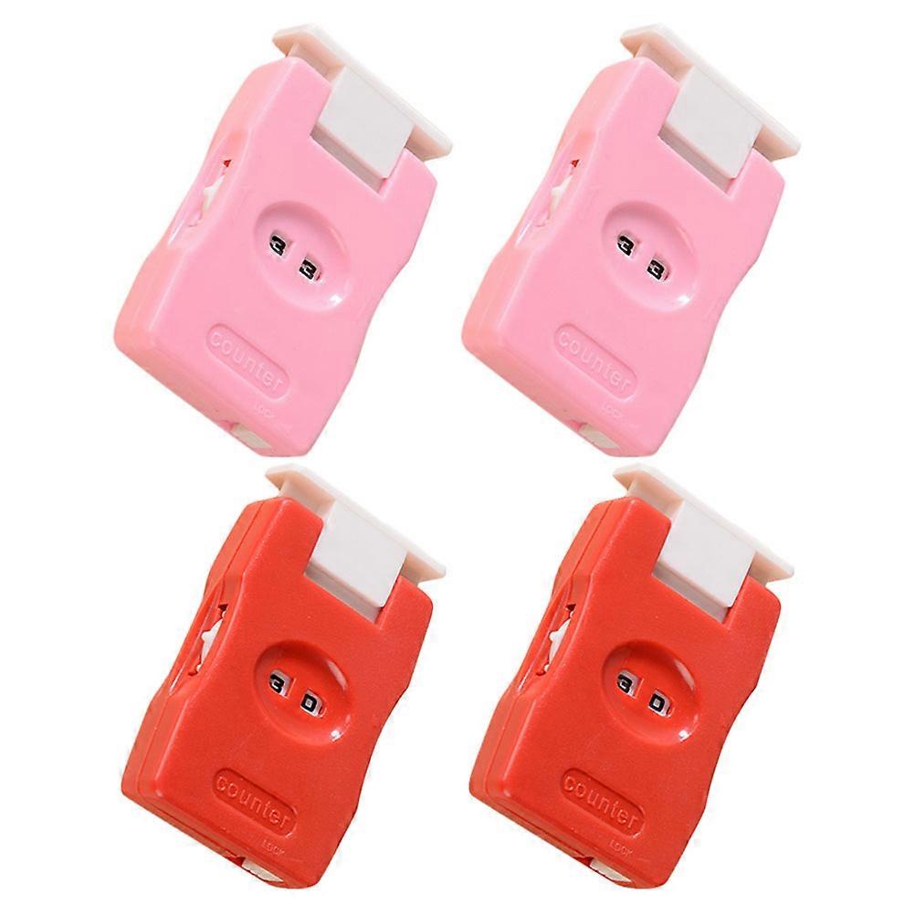 Knitting Stitch Counter Manual Row Counter 4Pcs Plastic Tool for Craft