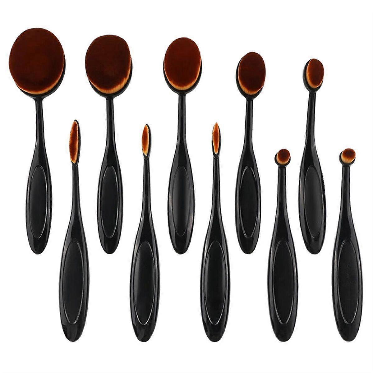 10Pcs Ink Blending Brushes Set for Scrapbooking, Card Making, Crafting - Mixed Sizes