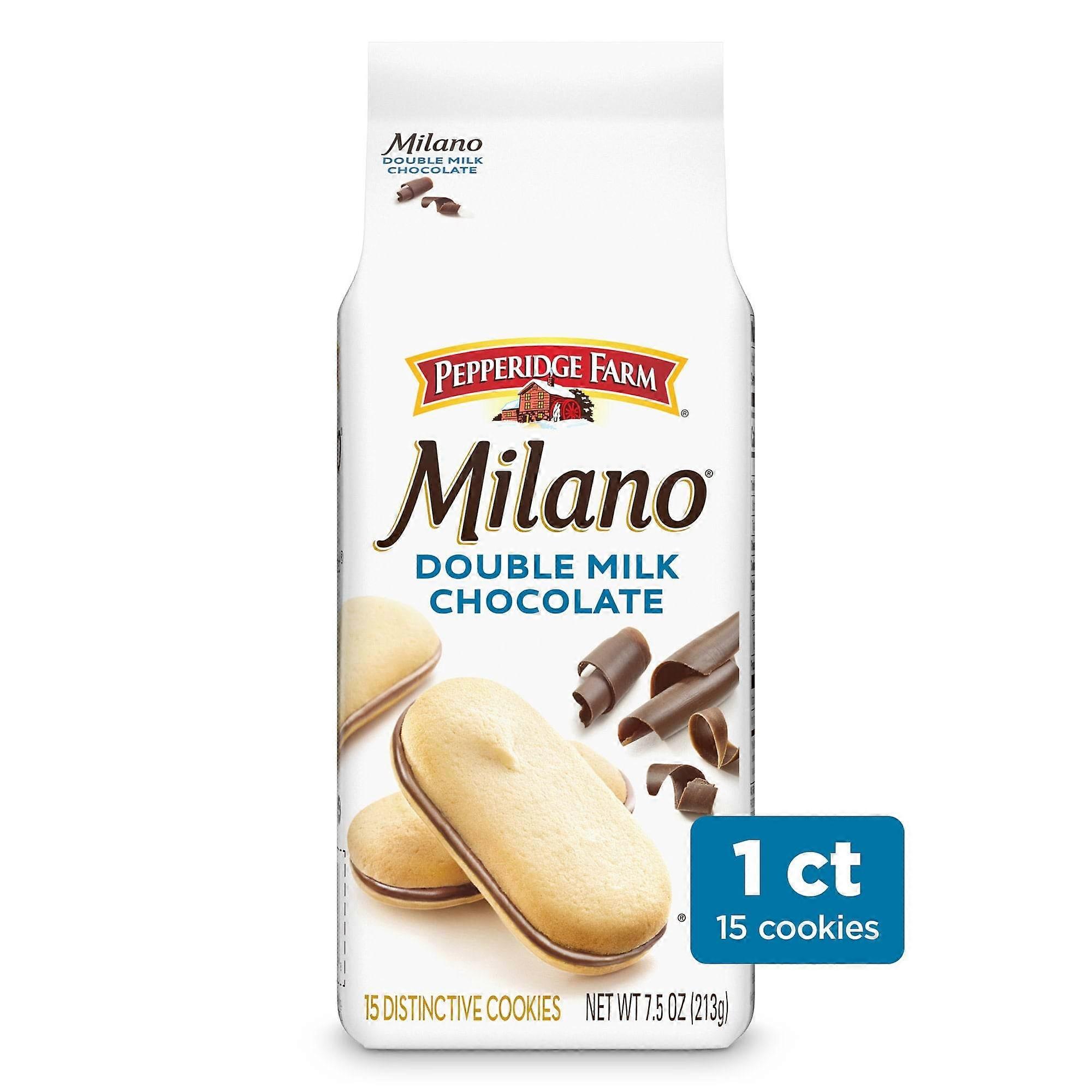 Pepperidge Farm Milano 饼干袋，双倍牛奶巧克力，7.5 盎司