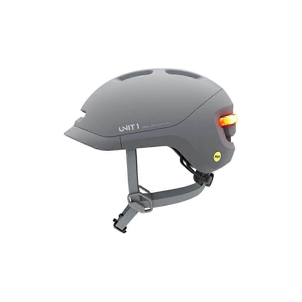 Unit 1 - NEON-MIPS-M-MGRY-V1 - MIPS bicycle helmet with smart features - dark grey - size M