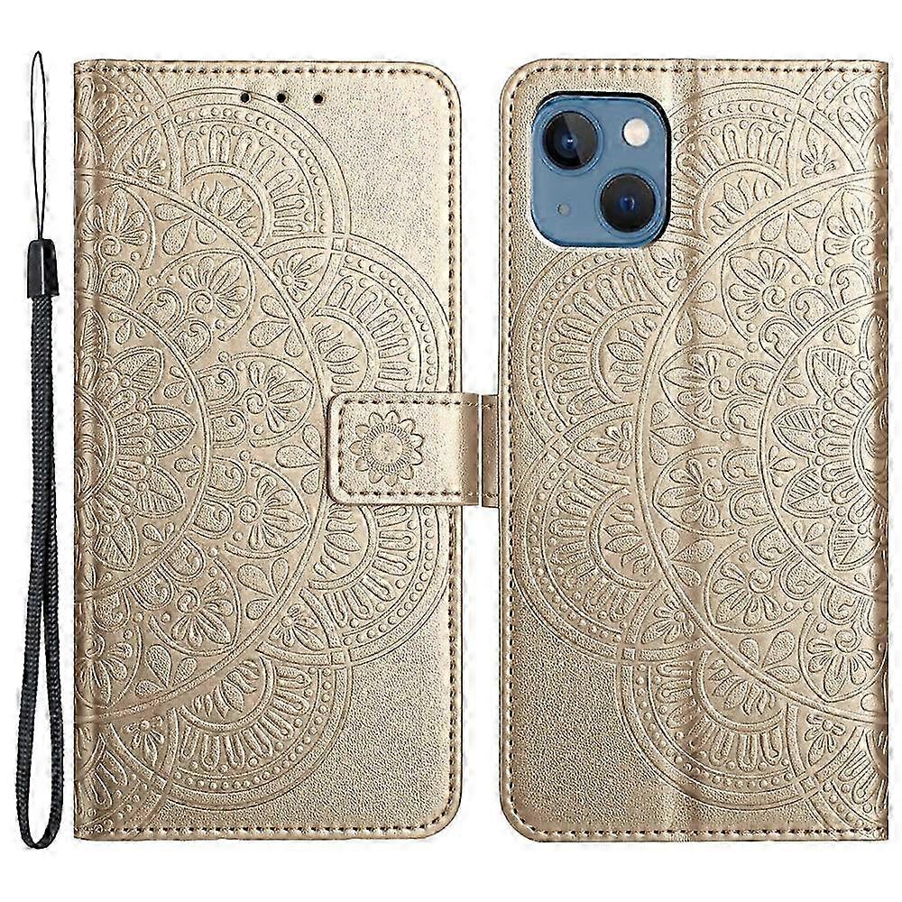 25-26 Compatible For iPhone 14 Plus Wallet Case Flower Pattern Flip Design Phone Protector
