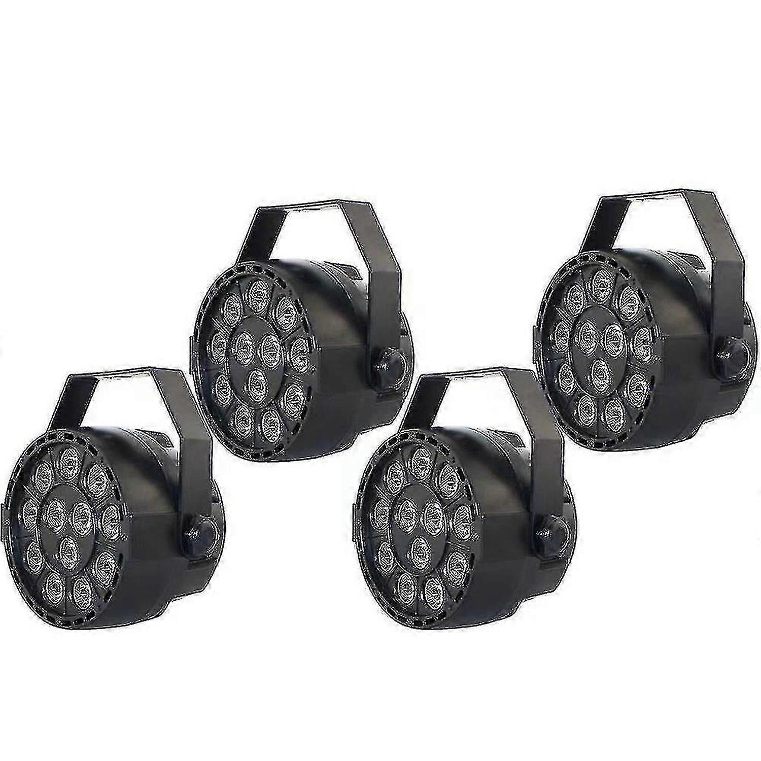 4x Led Par64 Stage Light Rgbw Dmx512 Éclairage de scène